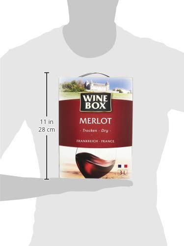 Premium Merlot IGP Pays d'Oc Dry Wine in Bag-in-Box (3L) - Perfect for Parties, Gifts & Everyday Enjoyment