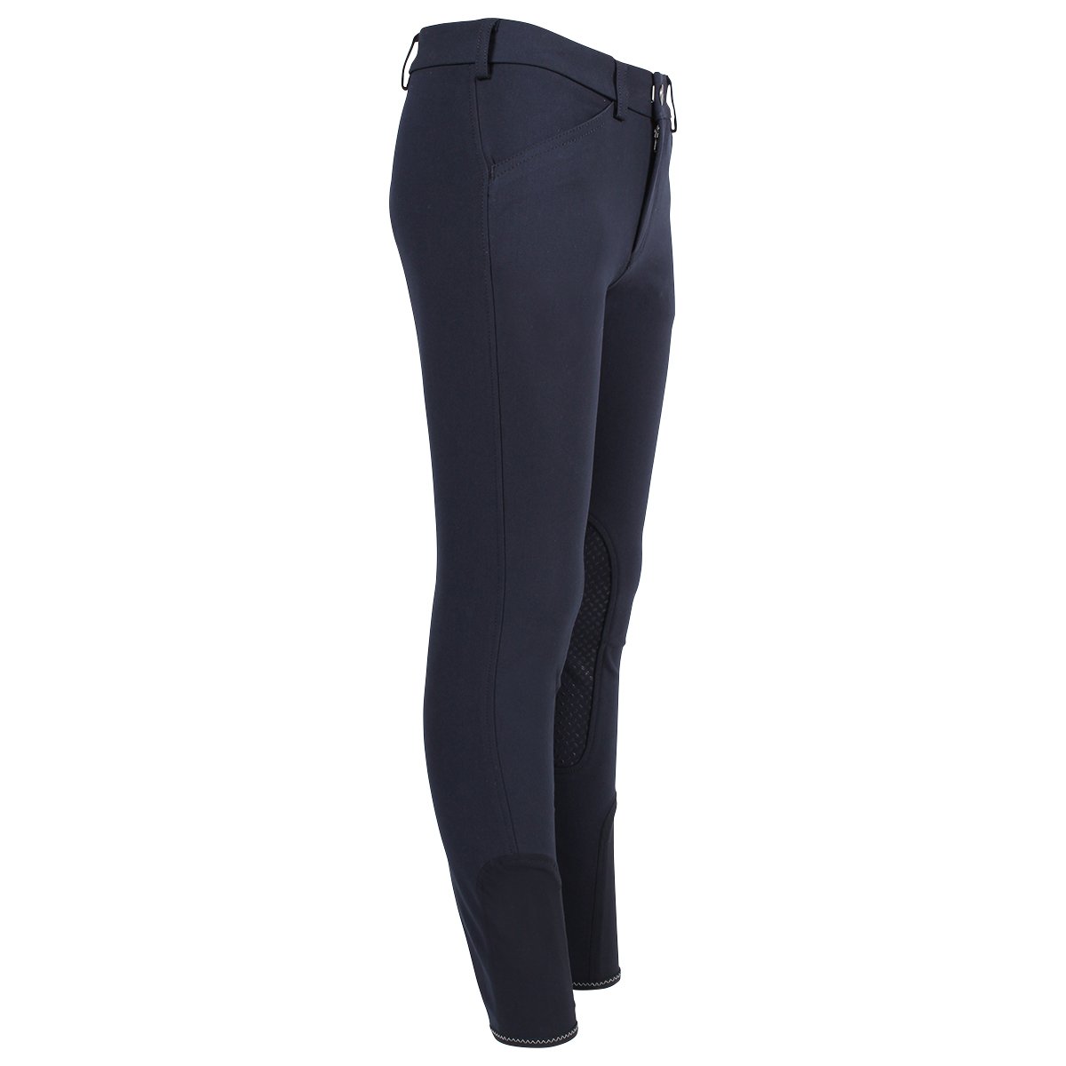 Kids' Riding Breeches with Knee Patches - Brooklyn Grip Equestrian Pants for Horseback Riding & Stable Activities