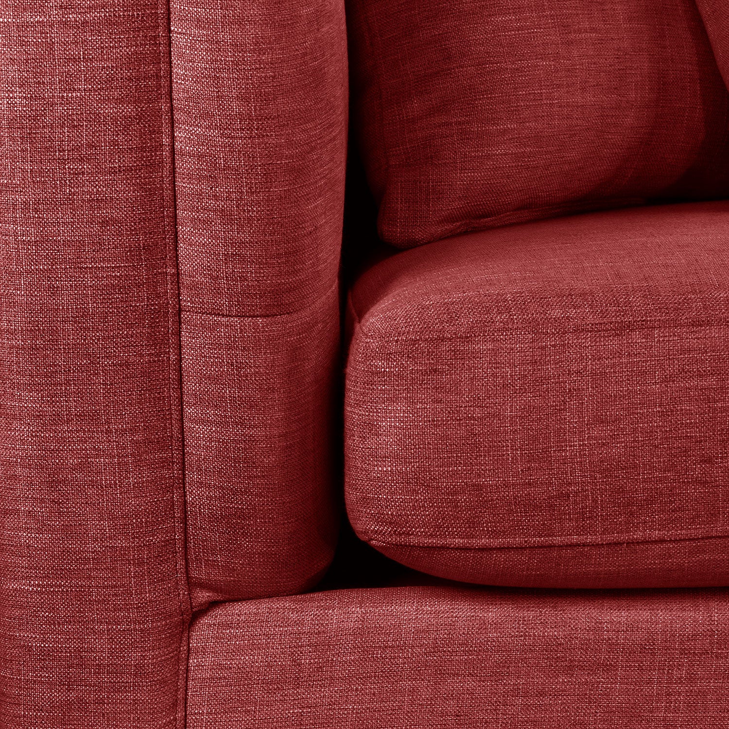 Astin Sofa - Modern Red Fabric Sofa for Living Room, Lounge & Home Decor | Comfortable & Stylish