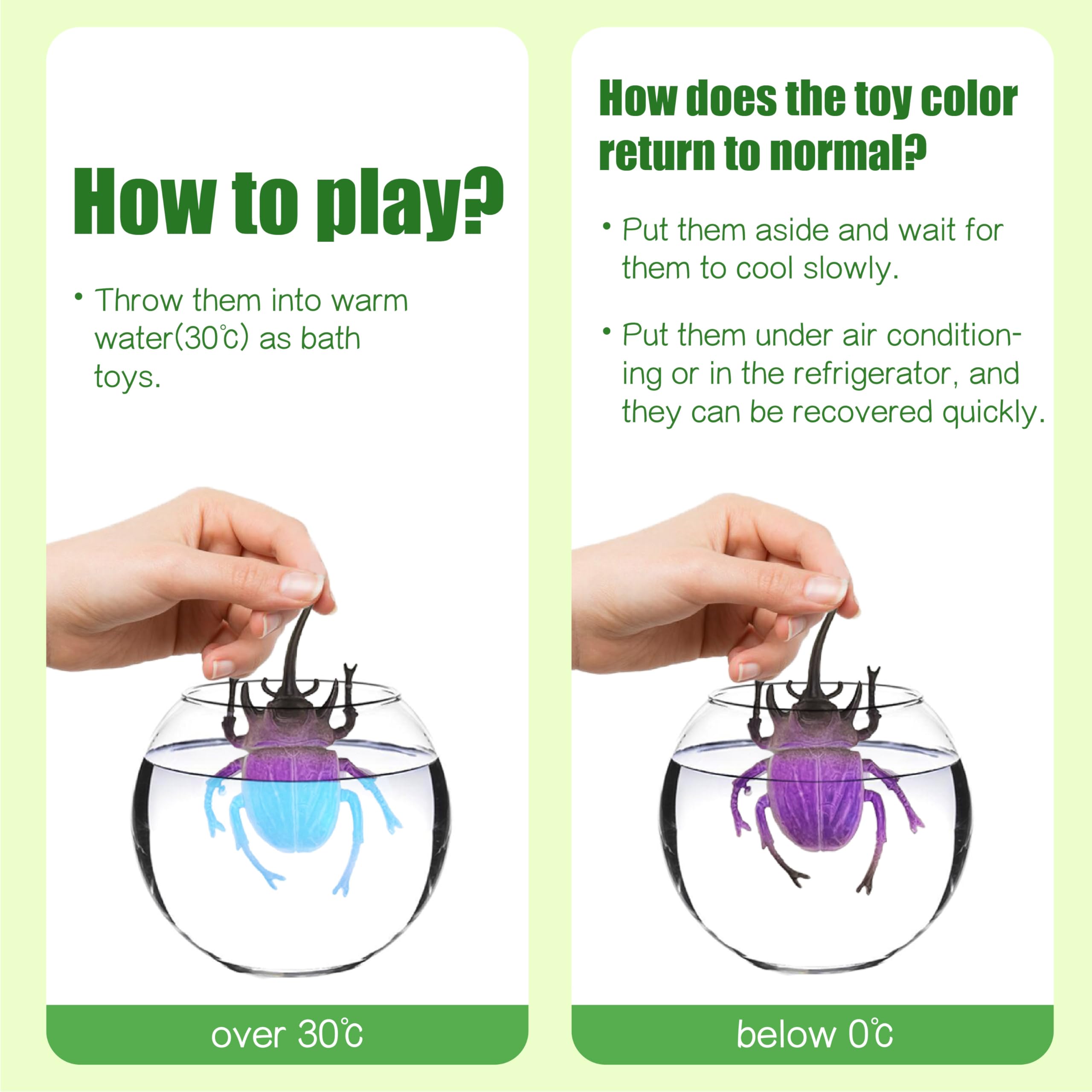 12-Piece Spider & Beetle Color Changing Bath Toys - Fun Water Table Play for Kids 3+ | Perfect for Goodie Bags, Themed Parties, Classroom Rewards & Carnival Prizes | STEM Sensory Learning & Bathtime Fun
