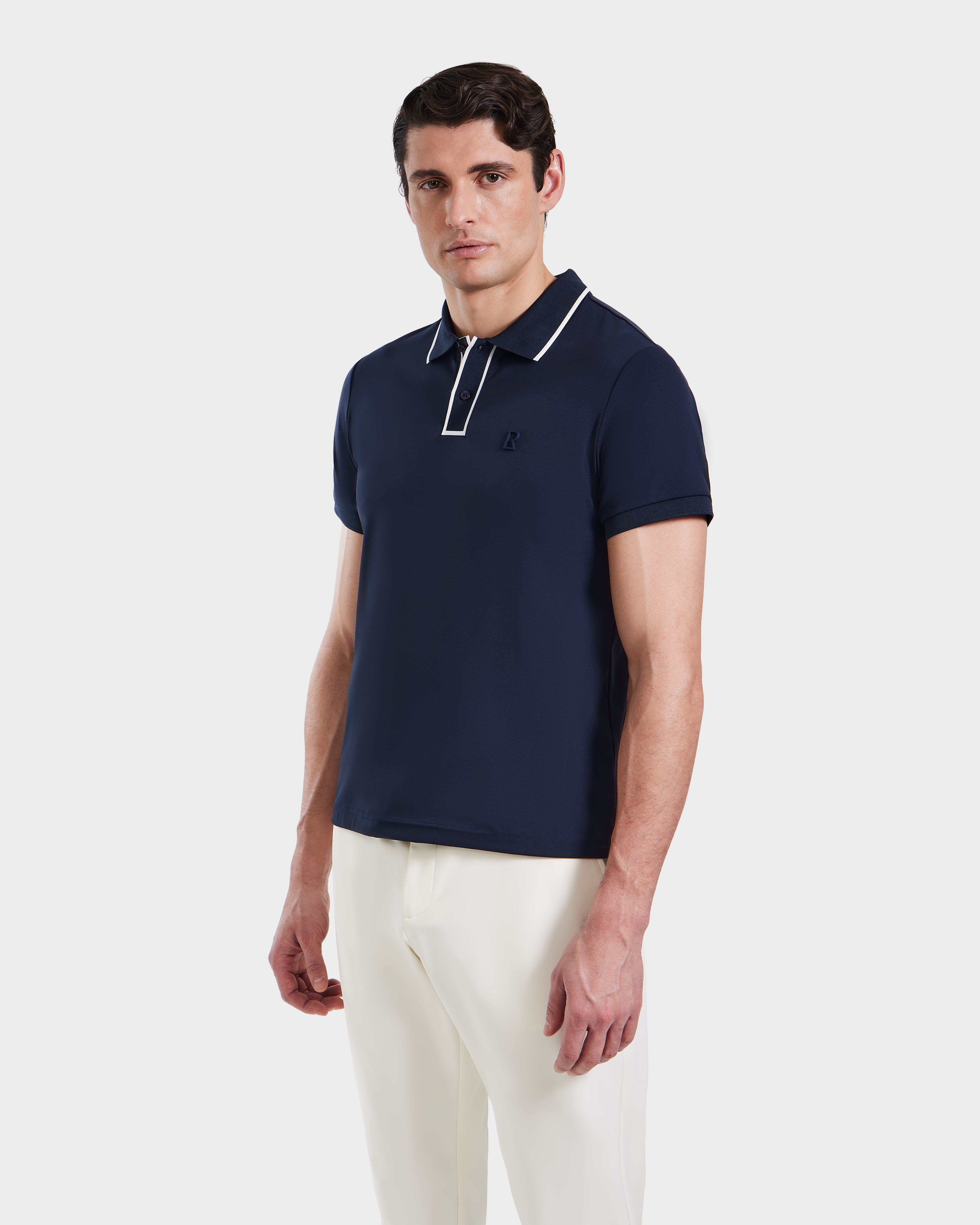 XAVIER 6524027 Navy Blue Men's Casual Shirt - Comfortable & Stylish for Work, Travel & Everyday Wear