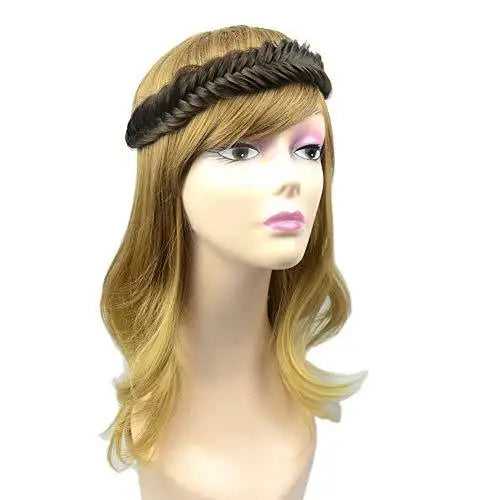 Elegant Fishtail Braided Headband - Stretchy Elastic Hair Accessory for Women & Girls - Perfect for Weddings, Parties, and Everyday Wear
