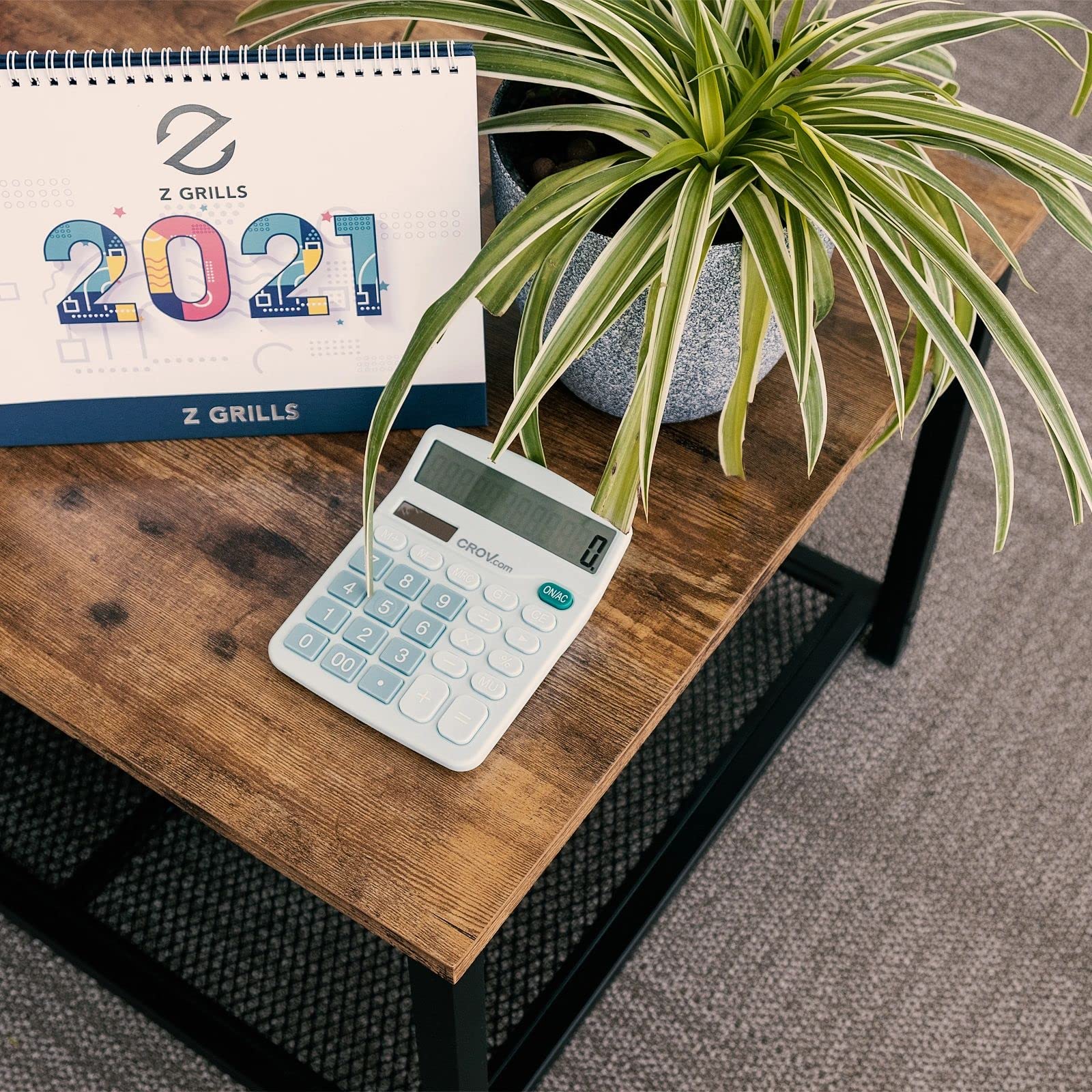 Modern Industrial Coffee Table with Sturdy Steel Frame & Storage Shelf - Perfect for Living Room, Office, or Dorm Decor
