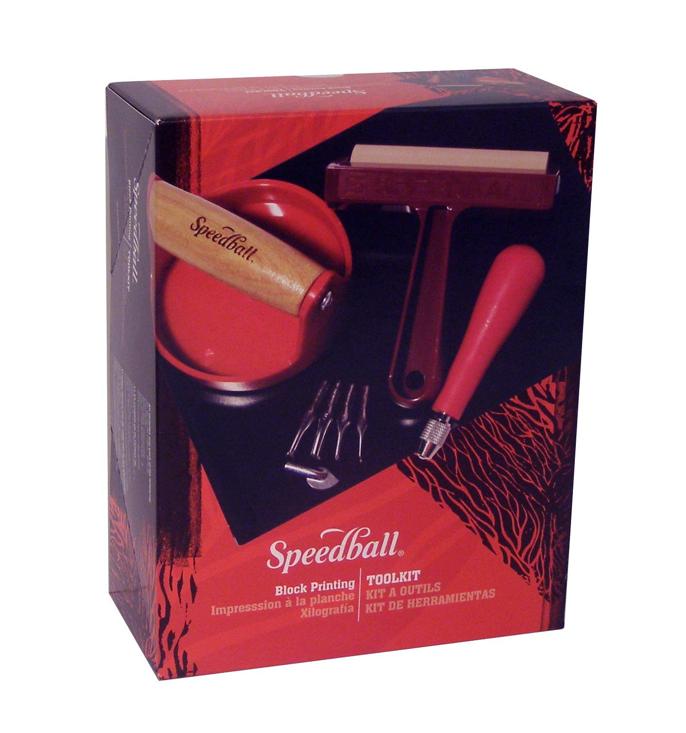 Speedball Block Printing Kit - Complete Linoleum Carving & Printing Set for Artists - Perfect for DIY Crafts, Fabric Printing, and Home Decor Projects