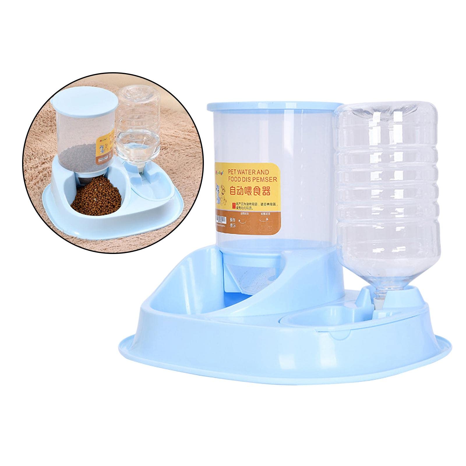 MYADDICTION Automatic PET Water Dispenser for Cats, Dogs, and Puppies - Blue - Ideal for Home, Office, and Travel Use