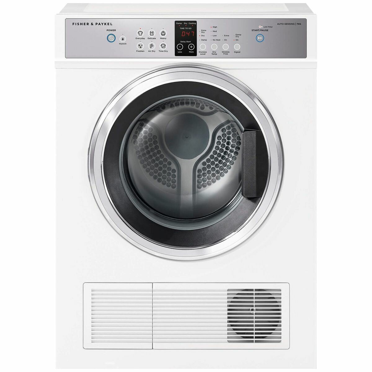 Fisher & Paykel Series 5 7kg Vented Dryer DE7060G2 - Energy Efficient Clothes Dryer for Home Laundry, Perfect for Small Families & Apartments