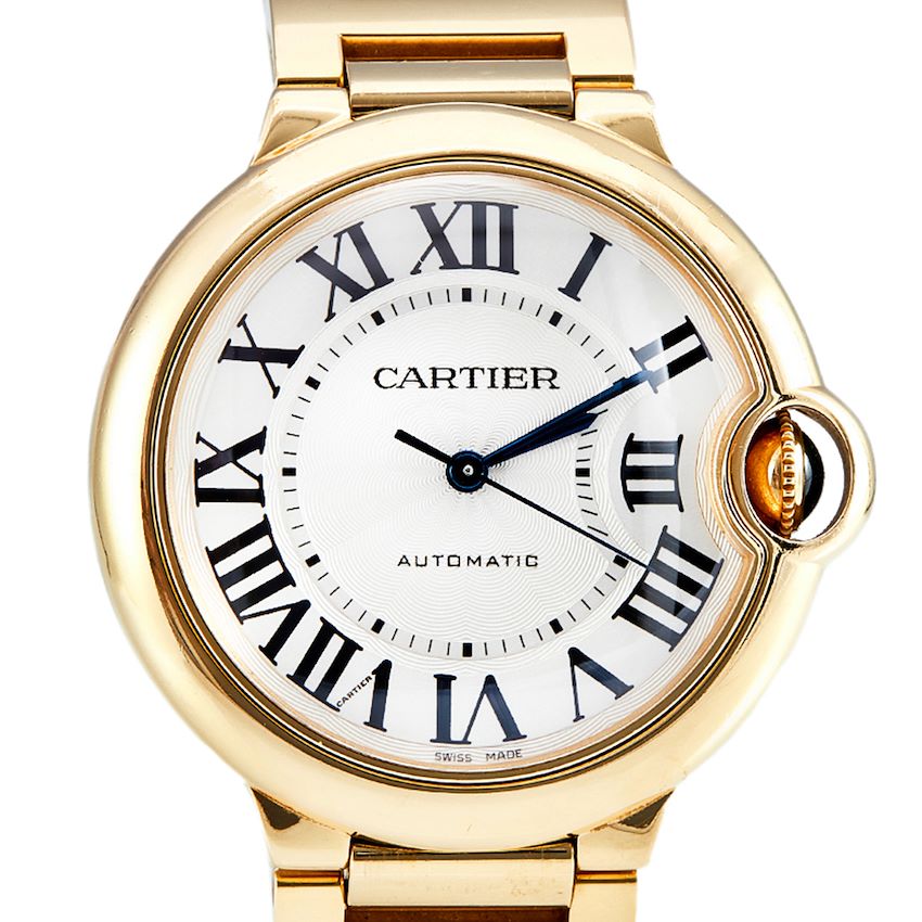 Cartier Ballon Bleu 36mm Yellow Gold Unisex Watch - Luxury Swiss Timepiece for Men & Women - Perfect for Gifts, Weddings & Formal Occasions