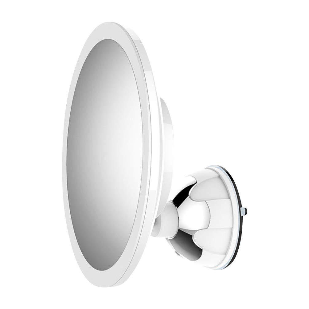 Beaupretty Wall-Mounted LED Vanity Mirror with Dimmable Lights, Suction Cup, Rotating Design - Perfect for Makeup, Skincare, and Dressing Table Lighting