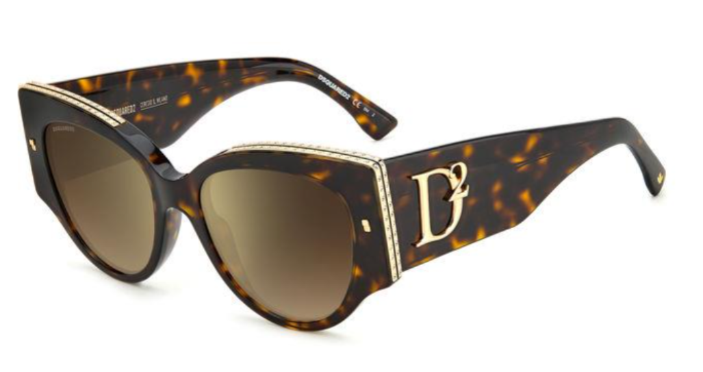 DSQUARED2 D2 0032/S Sunglasses - Polarized UV Protection Aviator Style for Men & Women - Perfect for Driving, Beach, and Outdoor Activities
