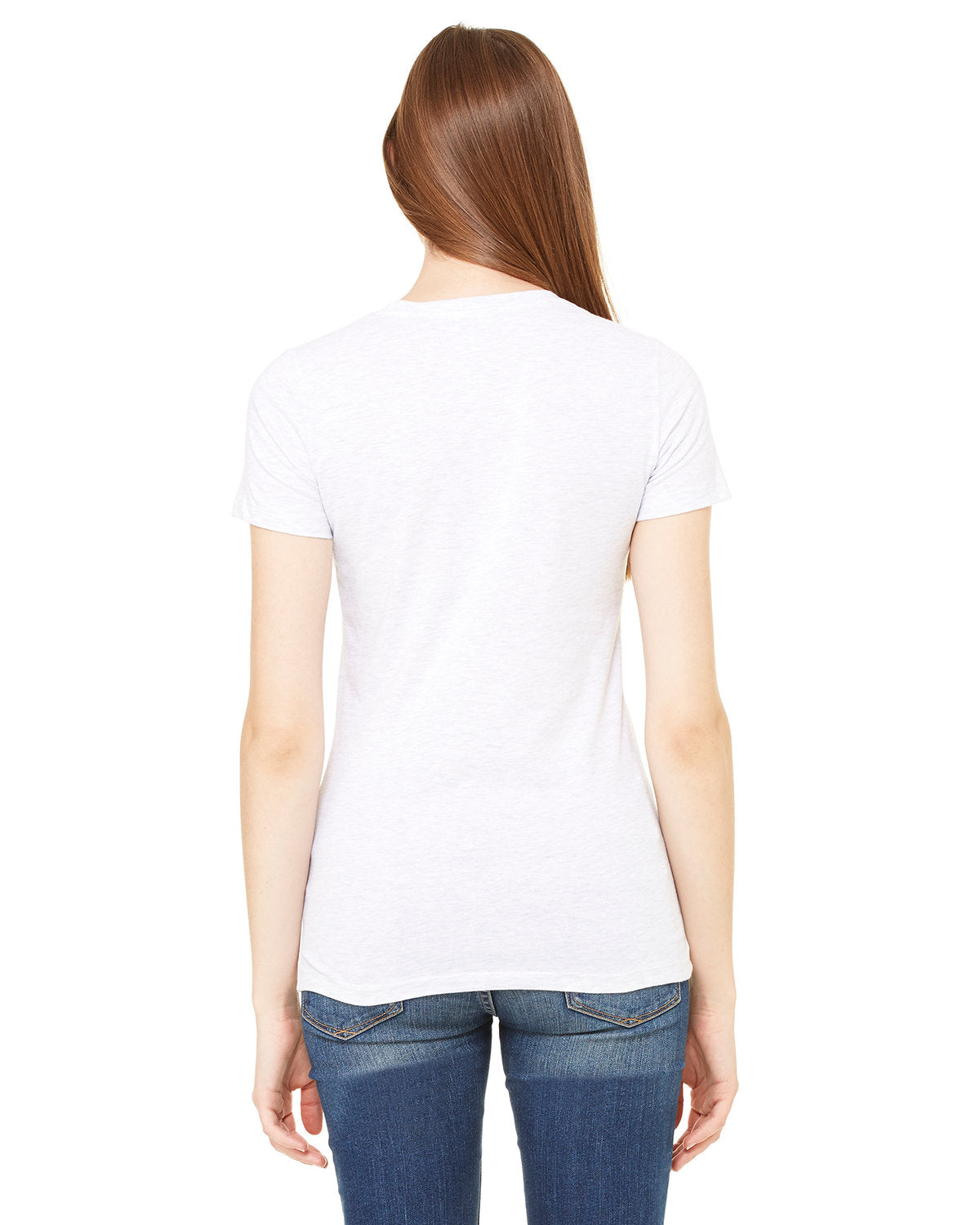 Bella + Canvas 6004 Women's Slim Fit Short Sleeve V-Neck T-Shirt - Soft Cotton Blend Tee for Casual Wear, Gym, and Layering