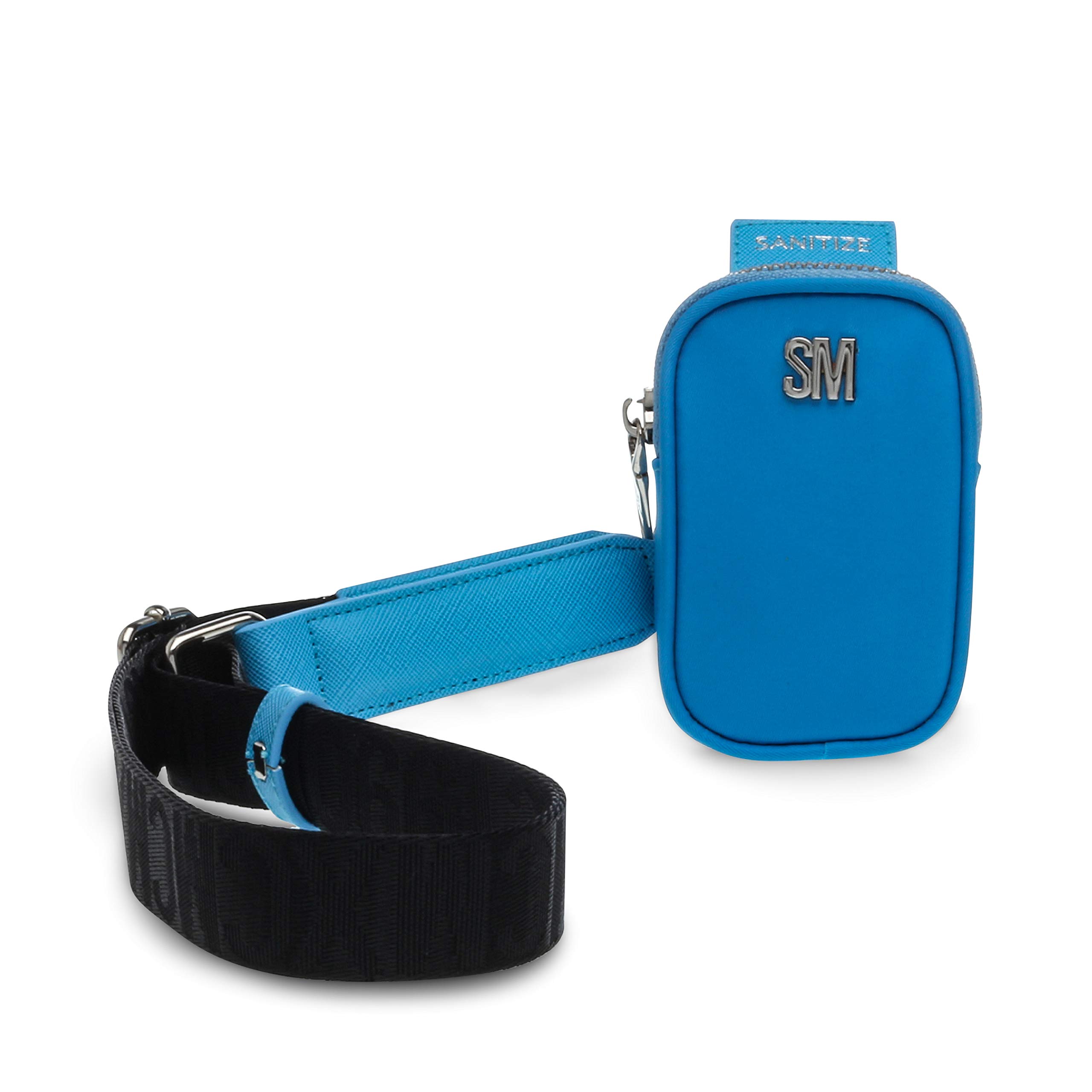 Steve Madden SANITIZ Hand Sanitizer Crossbody Bag - Stylish Blue Purse for Women | Perfect for Travel, Work & Everyday Use