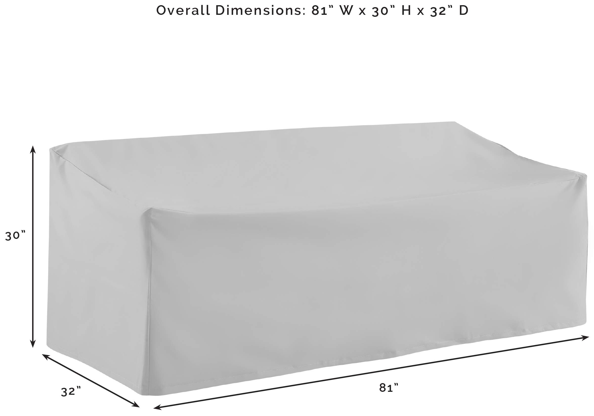 **Crosley Waterproof 5-Piece Patio Furniture Cover Set – Outdoor Sofa, Chair & Table Covers – Heavy-Duty Gray Weather Protection for All Seasons**    *(Perfect for Backyard, Deck, or Garden – Shields Furniture from Rain, Sun, and Dust)*