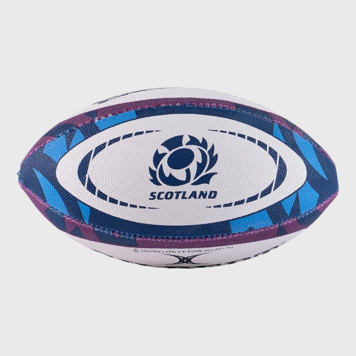 Gilbert Scotland Replica Midi Rugby Ball - Official Size Navy & Purple Rugby Ball for Training and Matches - Perfect for Rugby Fans, Collectors, and Sports Enthusiasts