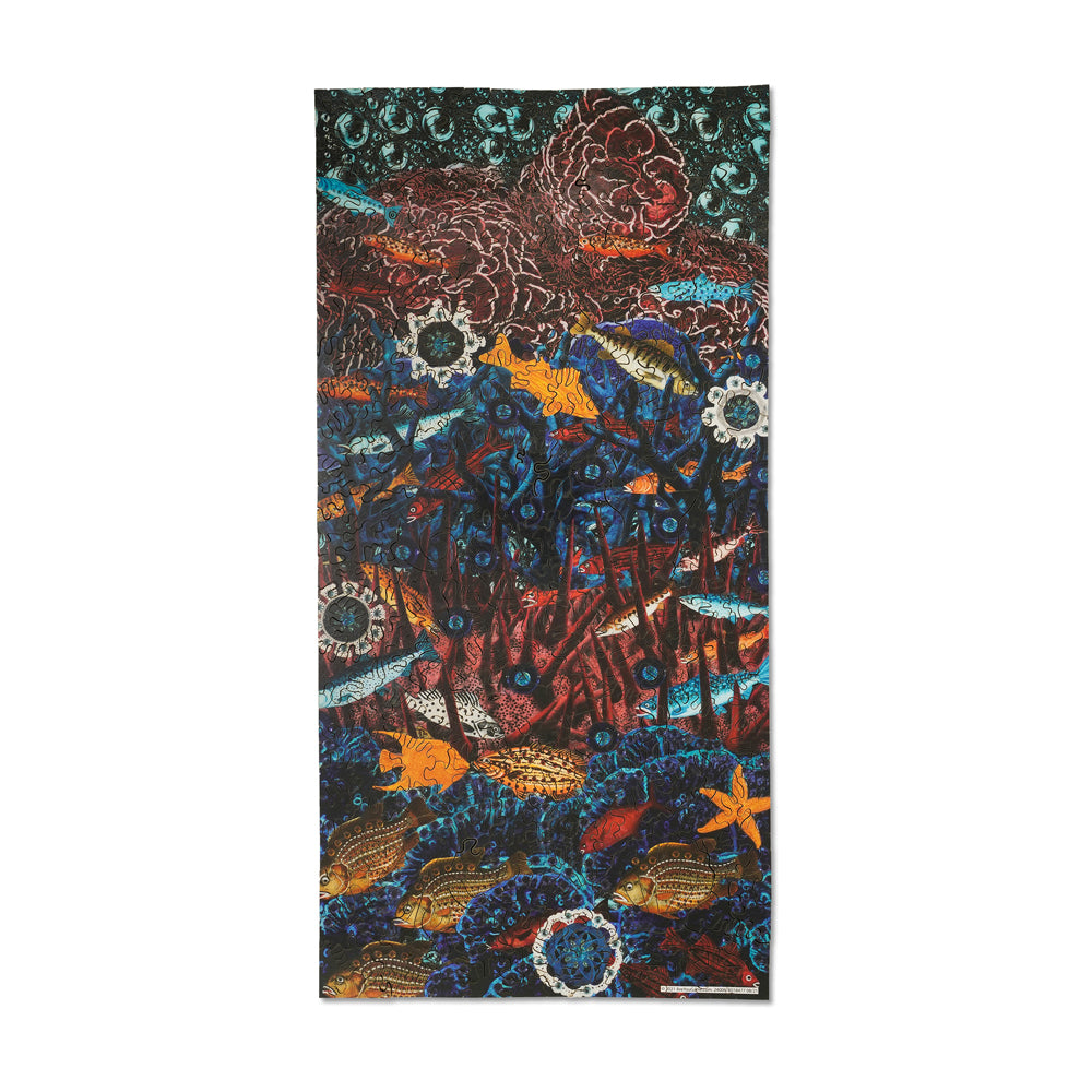 AreYouGame Oceanic Fish Wooden Jigsaw Puzzle - 404 Piece Educational Puzzle for Adults & Kids, Marine Life Themed Brain Teaser - Perfect for Family Game Night & Classroom Activities