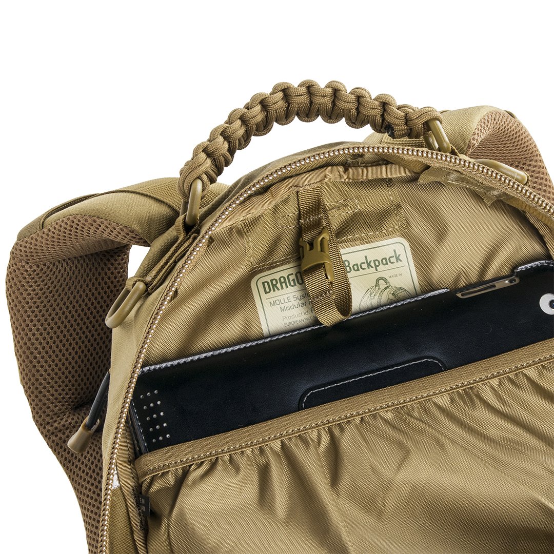 Direct Action Dragon Egg Tactical Backpack - Military Grade MOLLE Compatible EDC Pack - Adjustable Shoulder Straps - Green/Coyote Brown - Perfect for Hiking, Airsoft & Outdoor Adventures