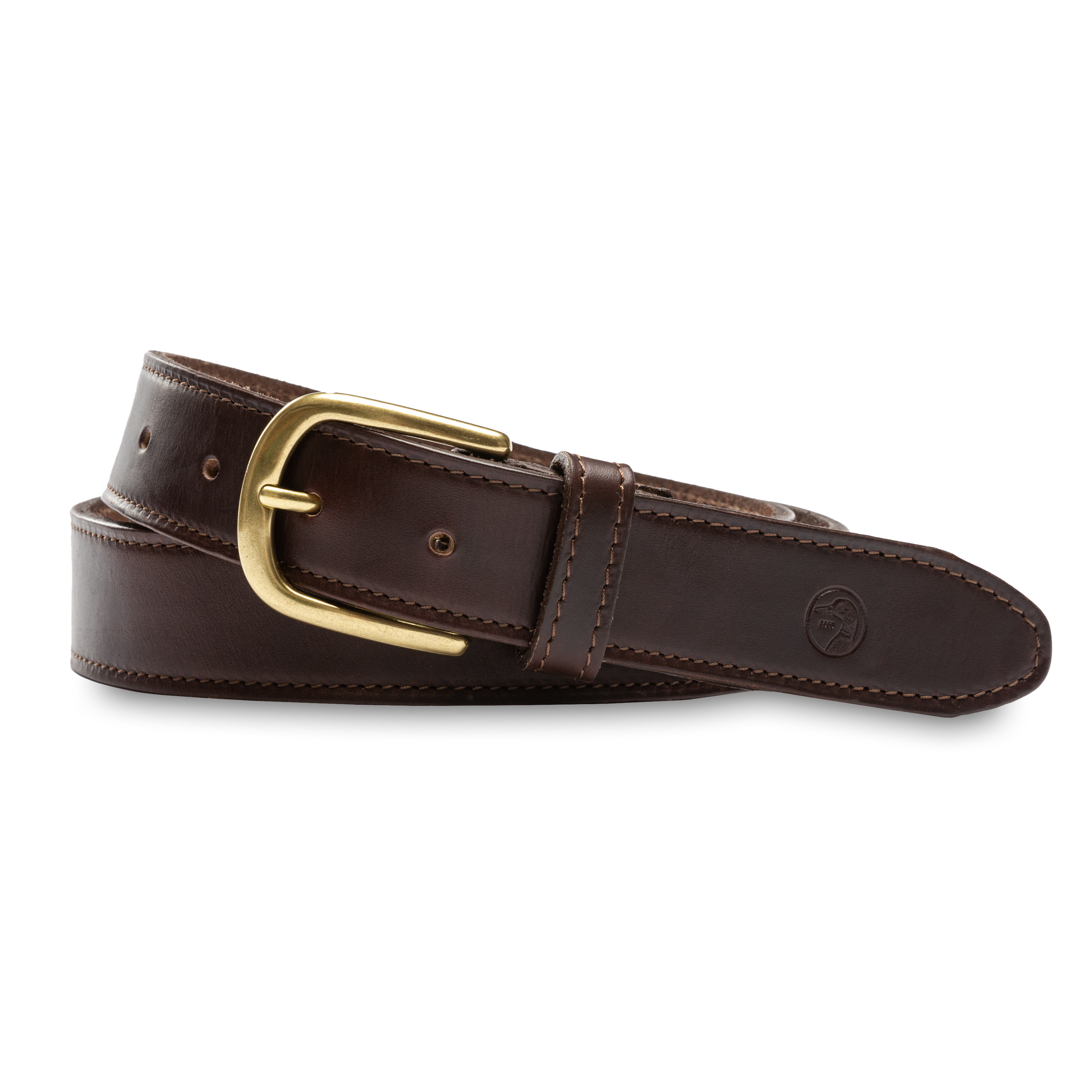 Premium Genuine Dark Brown Leather Belt for Men - Classic Dress & Casual Wear - Perfect for Office, Wedding & Everyday Outfits