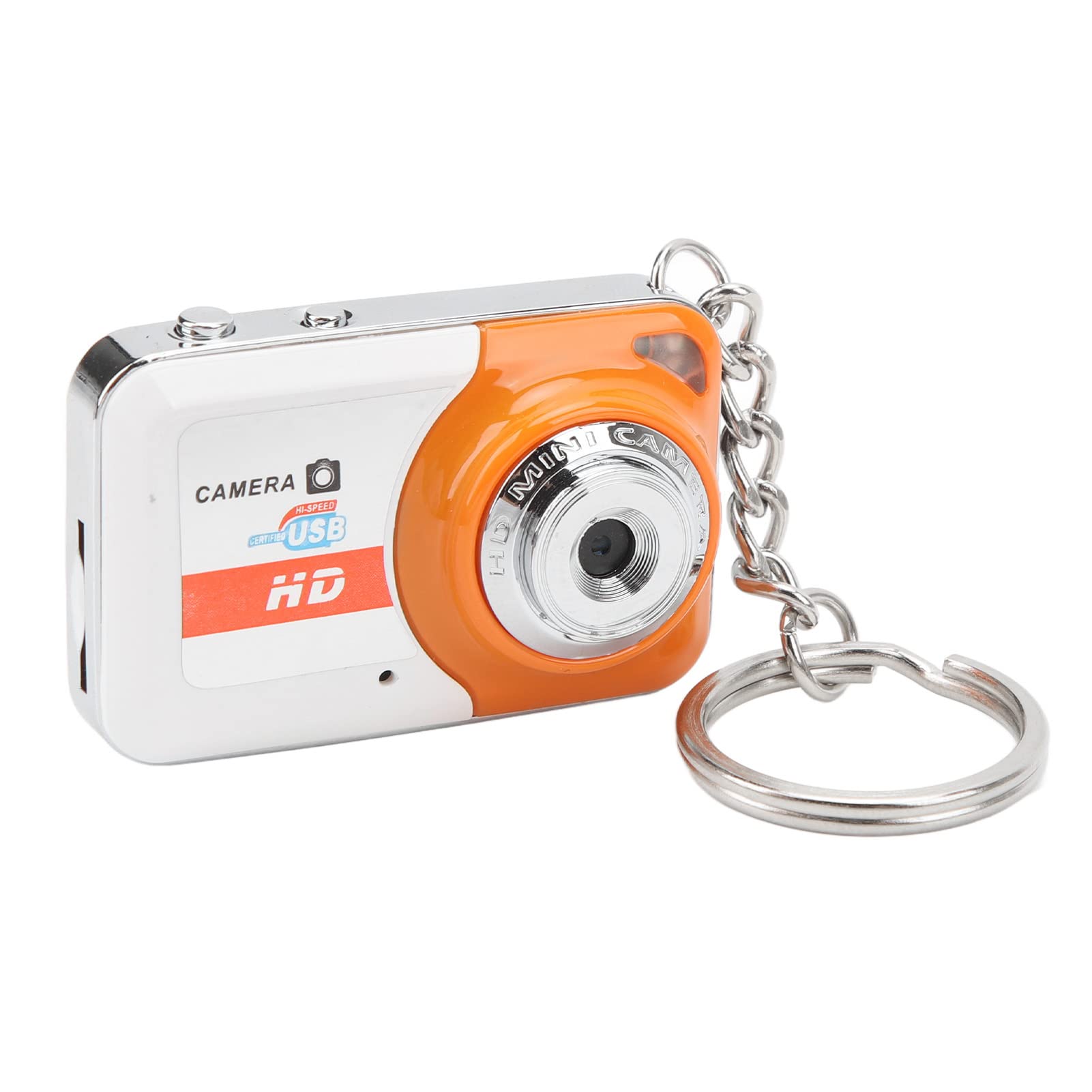 Mini Kids Digital Camera - HD 1080P Vlogging Camera with Motion Detection, Compact Pocket Camera for Beginners, USB 2.0 Webcam for Adults, Seniors & Students - Perfect for Travel, Birthday Gifts & Family Events (Orange)