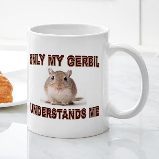 GERBIL Themed 11 oz (325 ml) Ceramic Coffee Mug - Perfect for Hot Tea, Coffee & Office Use - Funny Animal Lover Gift
