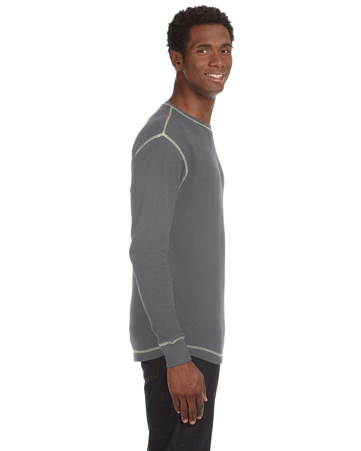 Vintage Long-Sleeve Thermal T-Shirt for Men - Soft Cotton Blend, Warm Winter Layering, Casual & Outdoor Activities | J America
