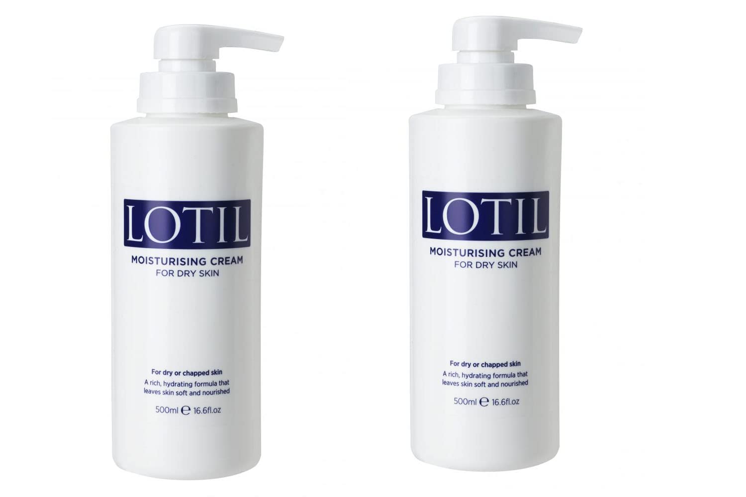 500ml Cream Pump Dispenser 2-Pack - Leak-Proof Lotion Dispenser for Hand Soap, Lotion & Liquid Soap | Perfect for Bathroom, Kitchen & Salon Use