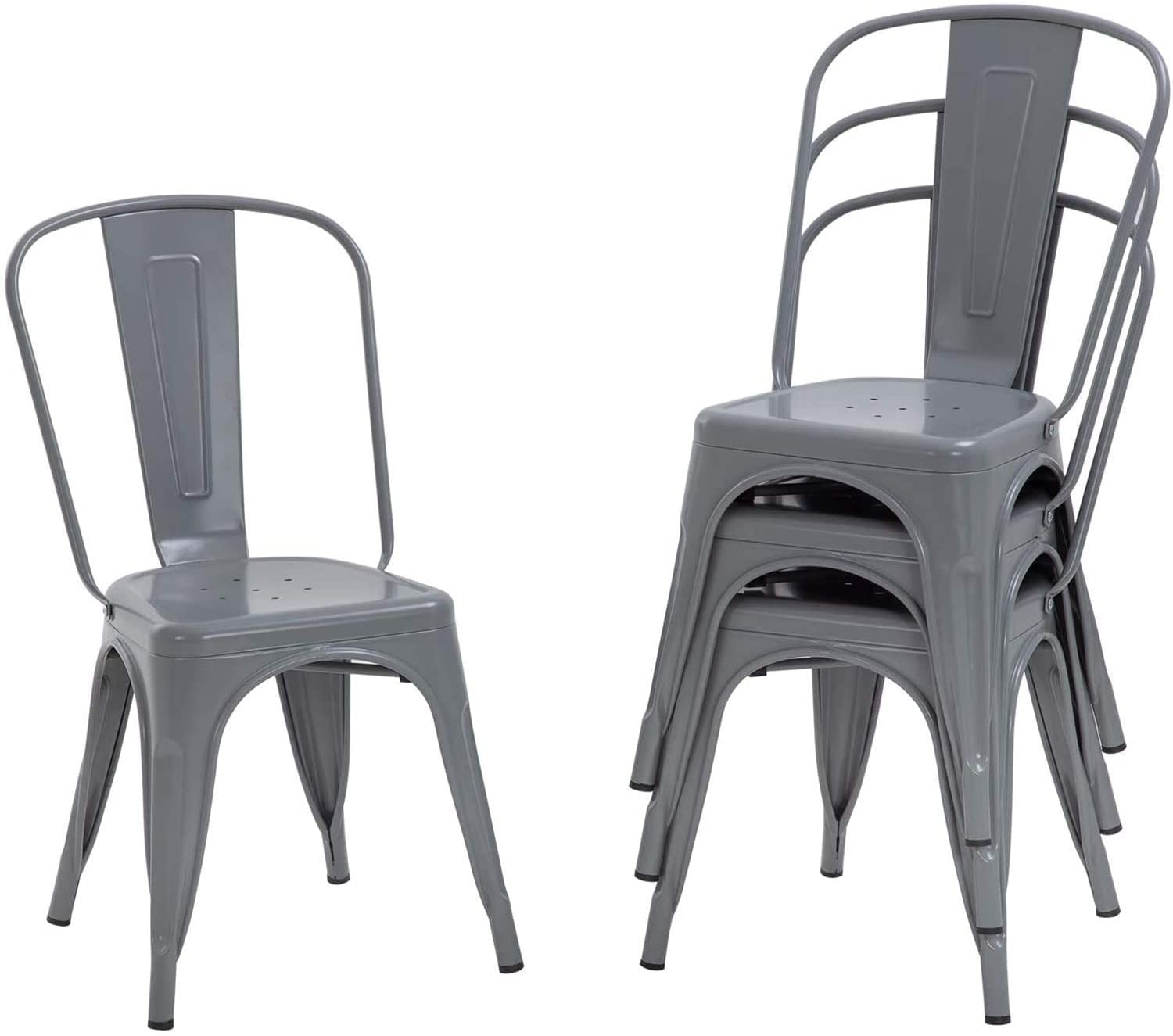 4 Pack Metal Dining Chairs - 18