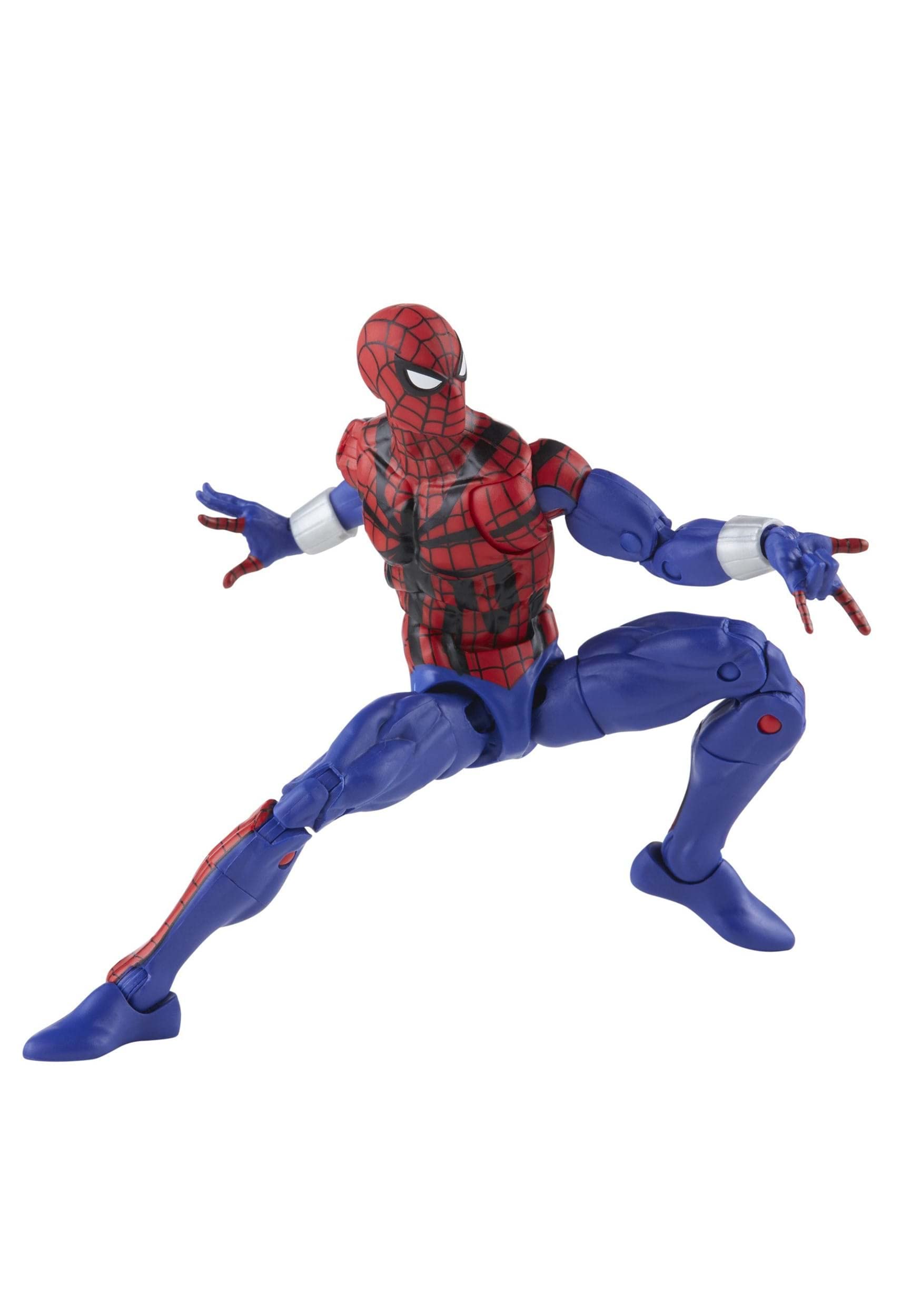 Spider-Man Marvel Legends Series 6-inch Ben Reilly Action Figure Toy with 5 Accessories (4 Hands + Web FX) | Collectible Superhero Figure for Display & Play | Perfect for Marvel Fans, Gift Giving & Action Figure Collections