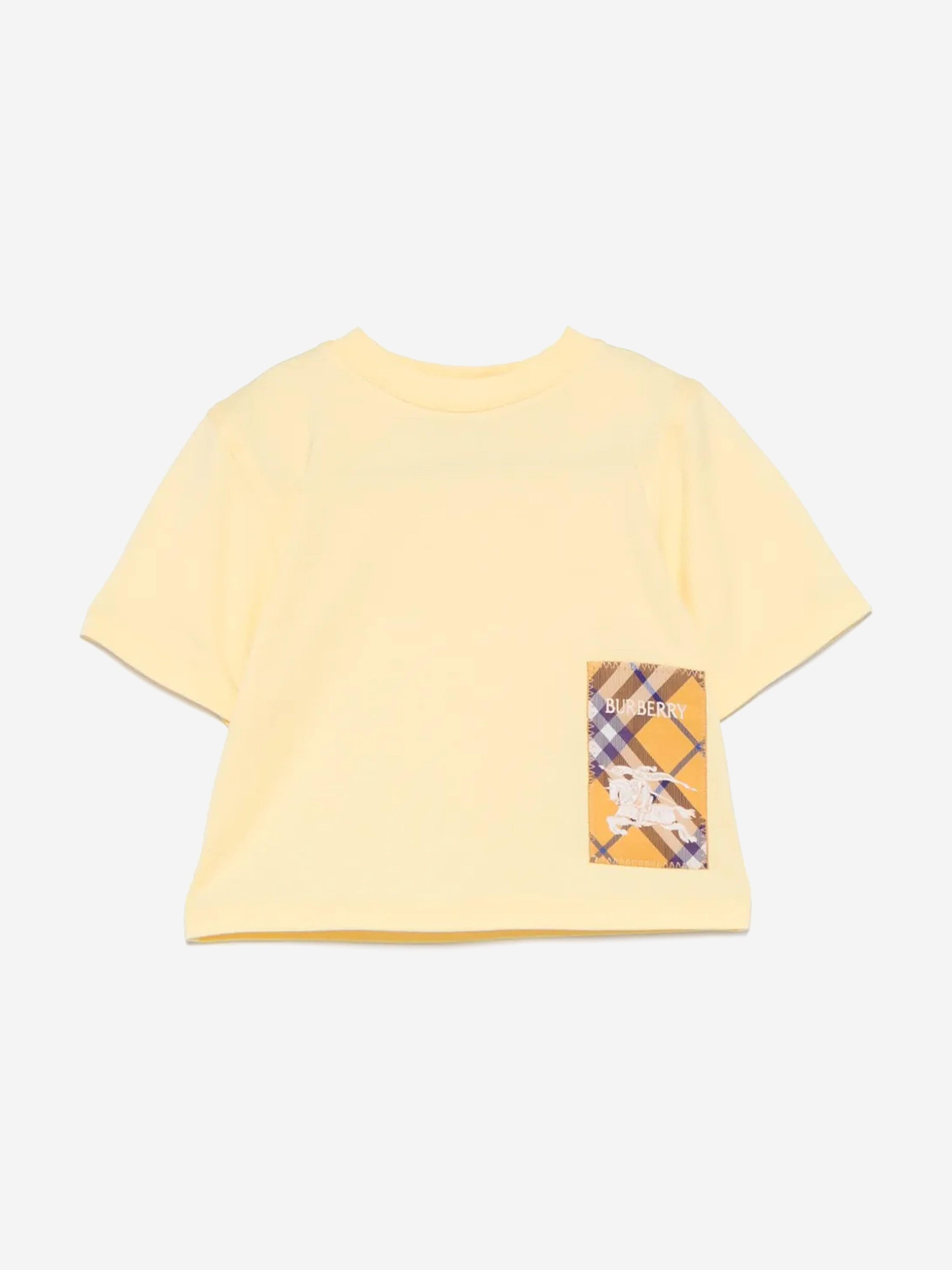 Yellow Mini Cedar T-Shirt for Baby Boys - Soft & Comfortable Cotton Tee for Playtime & Casual Outings