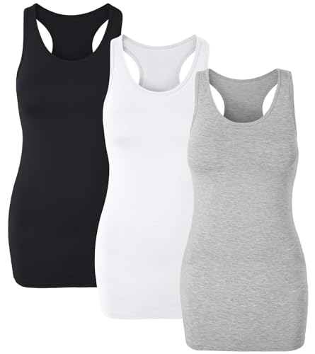 Black+white+grey (Racerback)