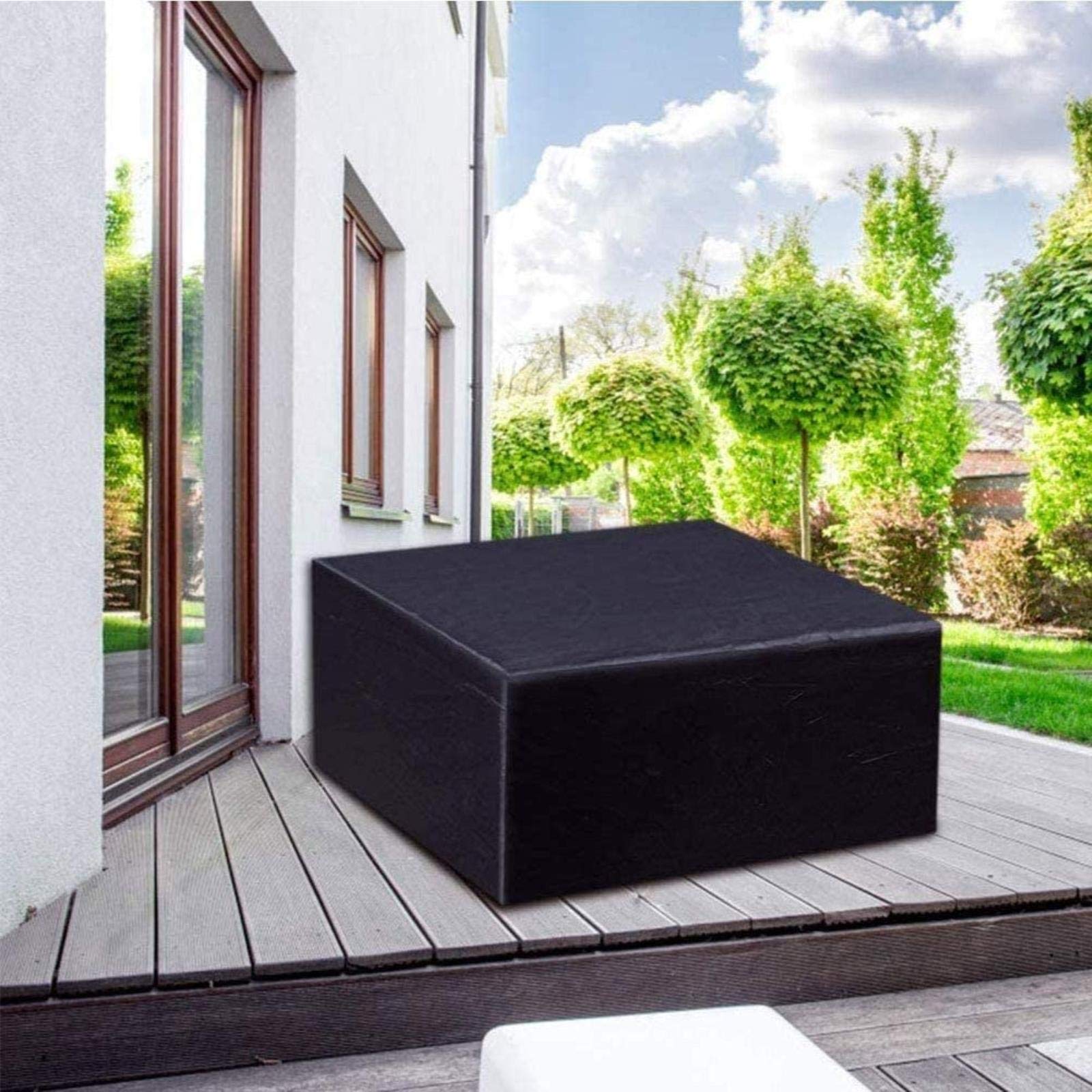 Heavy Duty Waterproof Outdoor Patio Furniture Covers - Chair & Table Cover Set for Rain, Snow, Dust, Wind Protection - UV Resistant - Perfect for Backyard, Garden, Deck, and Poolside Use