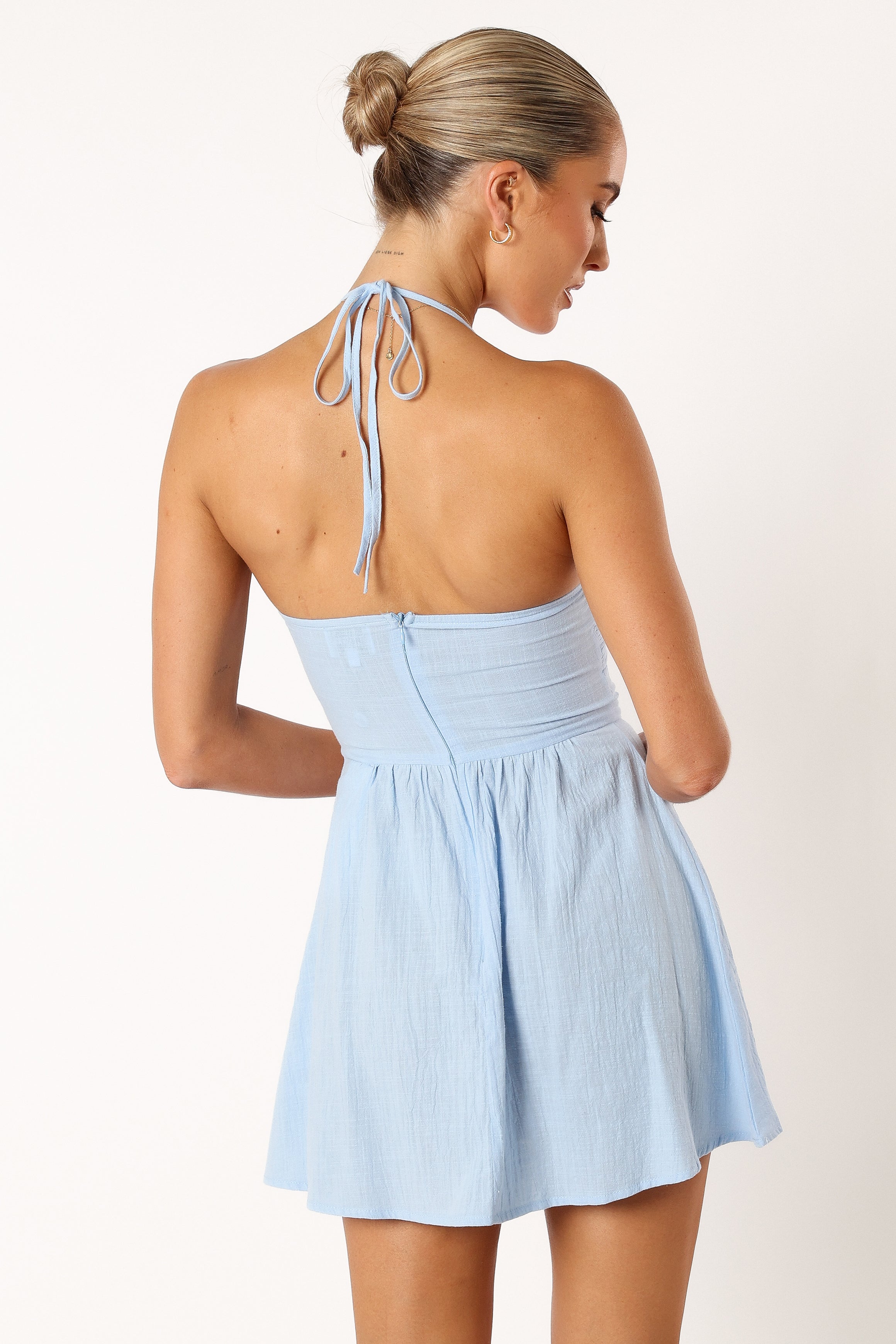 Stylish Blue Mini Dress for Women - Perfect for Summer Outfits, Beach Vacations & Casual Dates