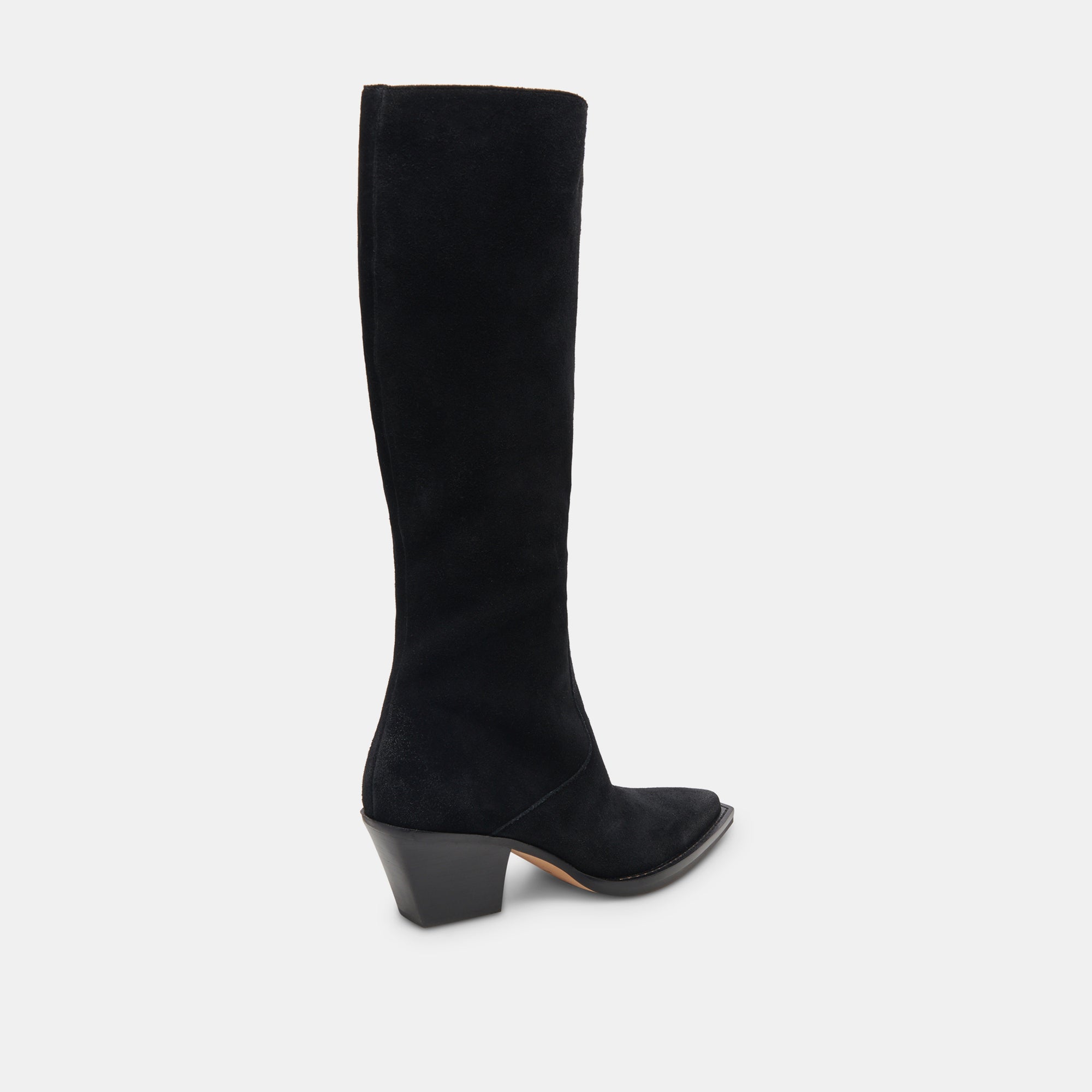 Raj Wide Calf Boots for Women - Onyx Suede Comfortable Ankle Boots for Wide Feet | Perfect for Casual Wear, Office & Outdoor Activities
