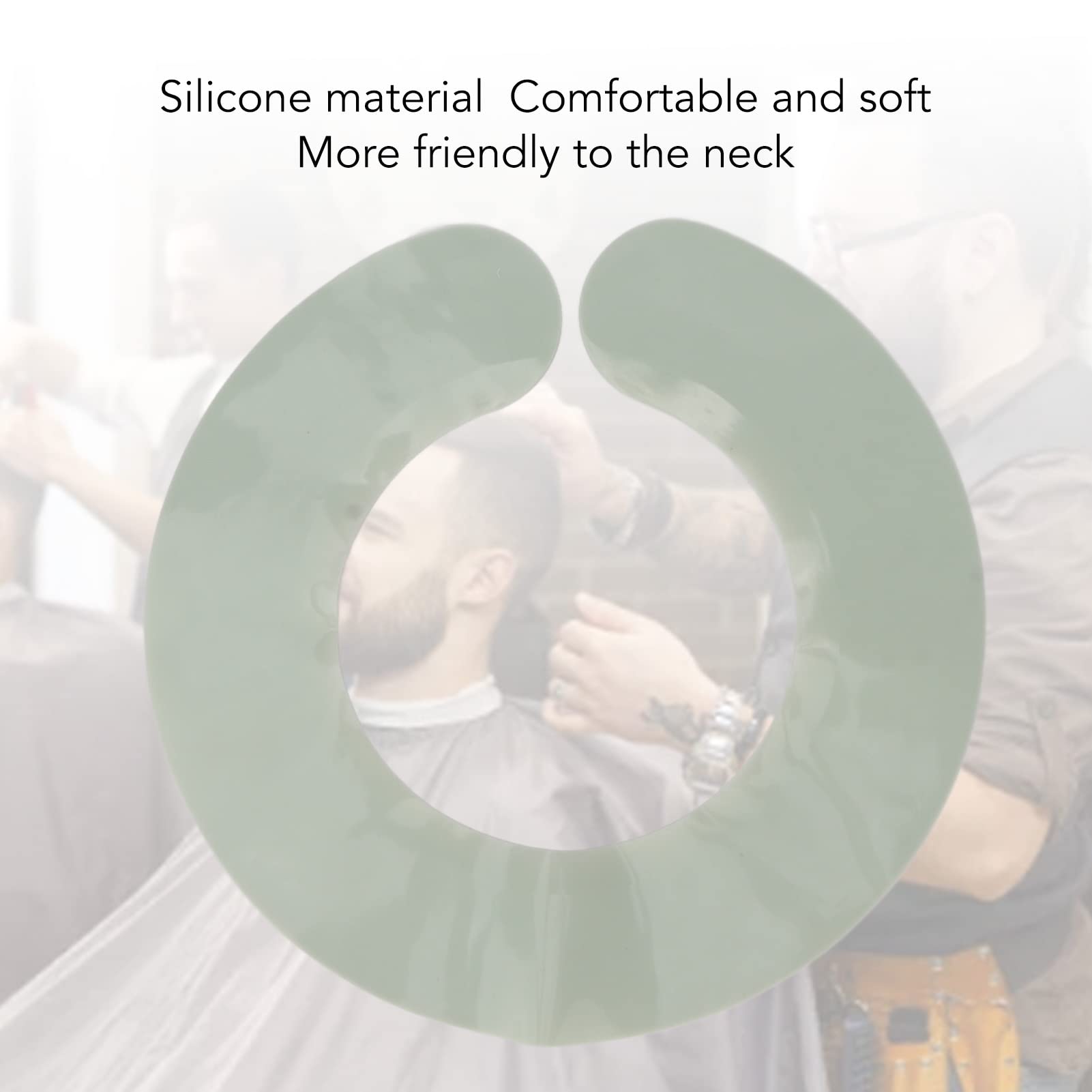Professional Silicone Hair Cutting Cape - Waterproof & Reusable Salon Hairdressing Collar for Barbers & Stylists - Keep Clothes Clean During Haircuts at Home or Salon