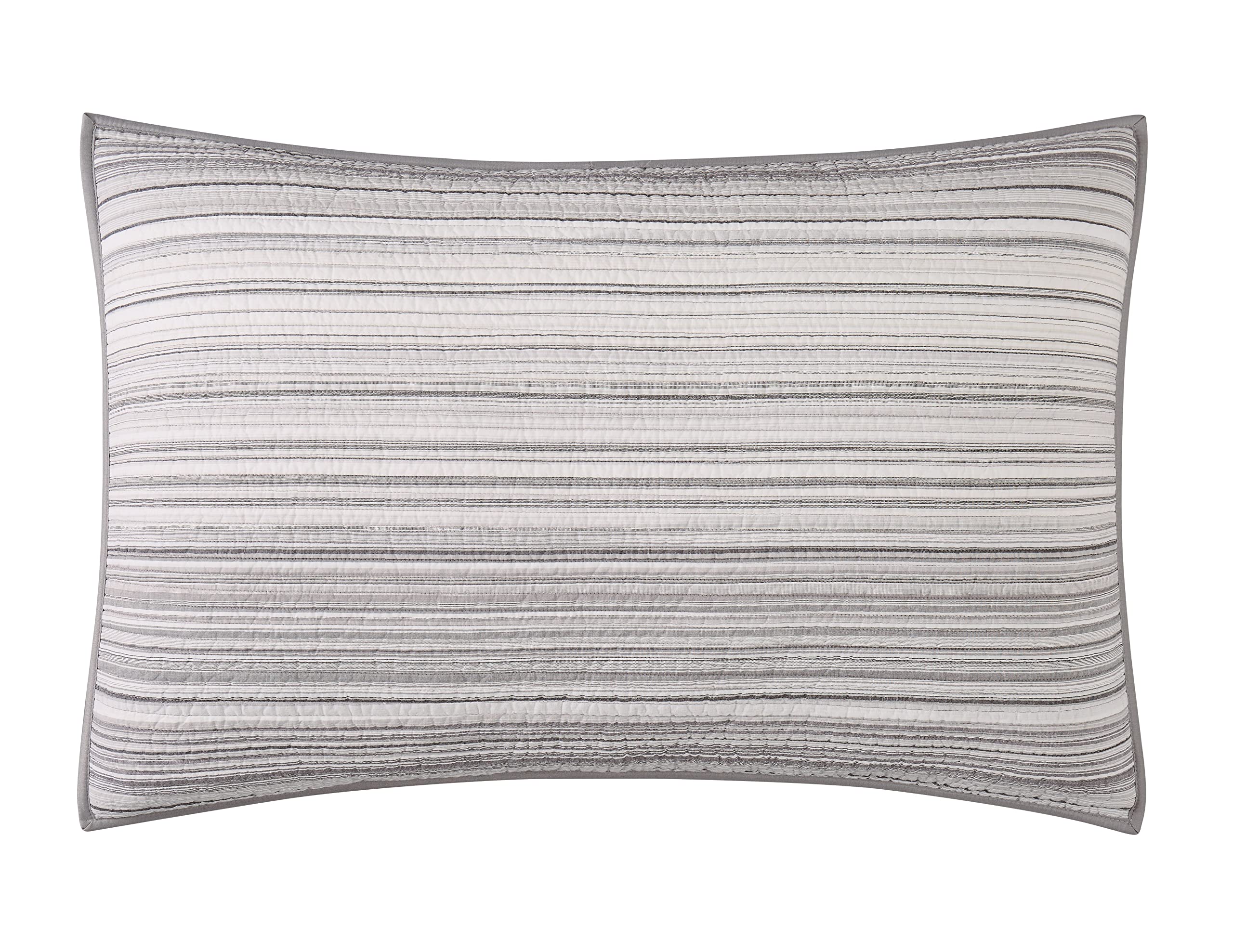 Brooklyn Loom Noah Stripe Yarn-Dyed 3-Piece King Size Quilt Set - Soft Bedding for Luxurious Comfort in Master Bedrooms & Guest Rooms