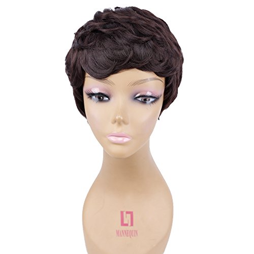 Pixie Cut Wigs for Black Women - Curly Synthetic Short Wigs for Fashion & Cosplay
