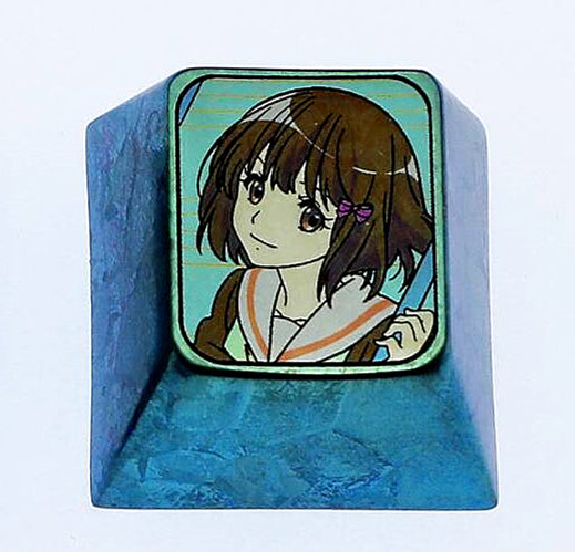 Hibike! Euphonium Themed 1U Titanium Alloy Metal Custom Keycaps - Personalized Keyboard Decorative Keycaps for Mechanical Keyboards, Gaming & Office Use