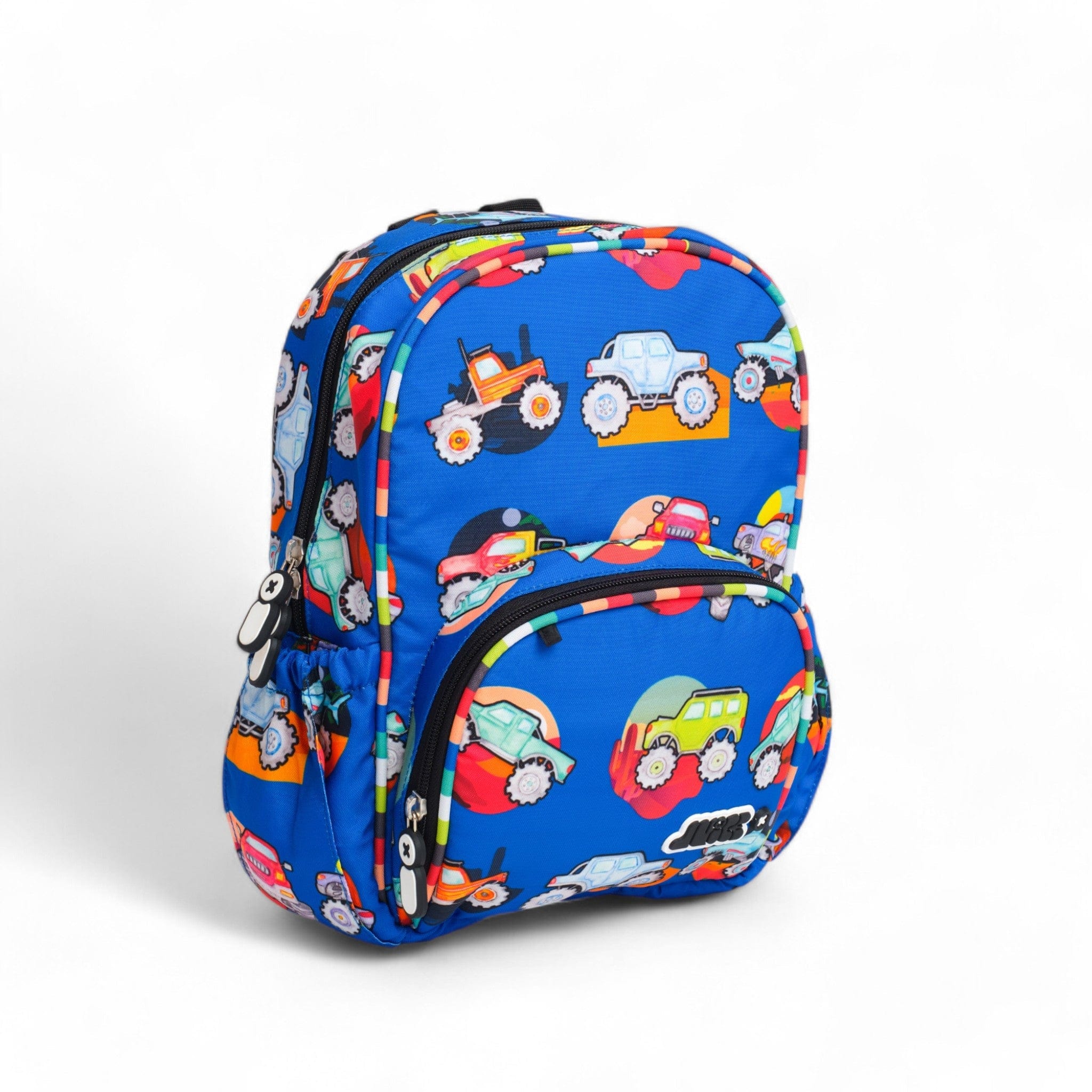 Monster Truck Themed Small Backpack for Kids - Durable & Lightweight School Bag for Boys & Girls - Perfect for School, Travel & Outdoor Adventures