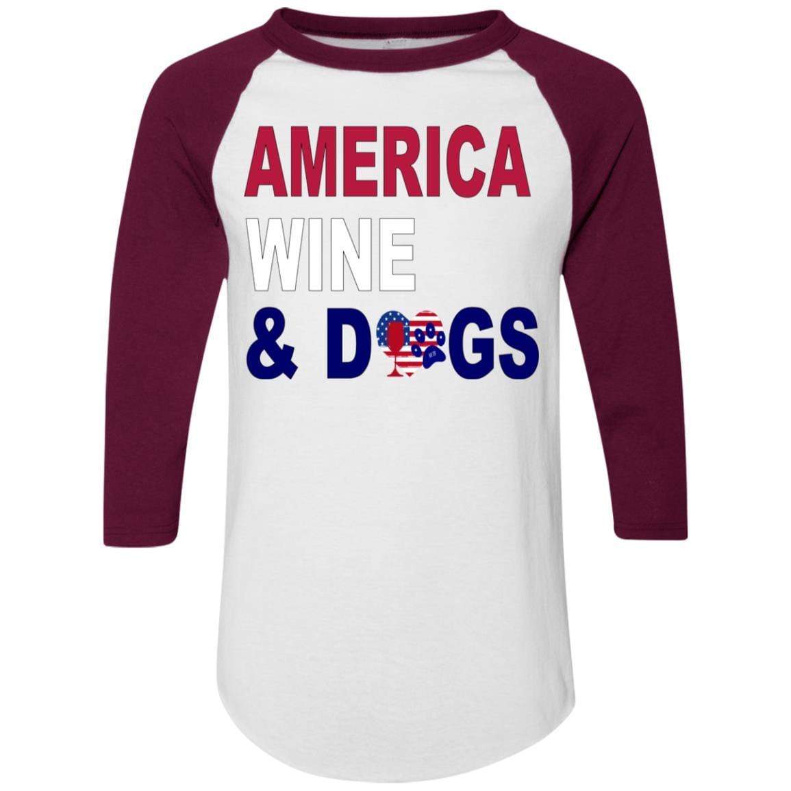 WineyBitches.Co Colorblock Raglan Jersey - Stylish Women's Baseball Tee for Casual Wear, Lounge & Outfits