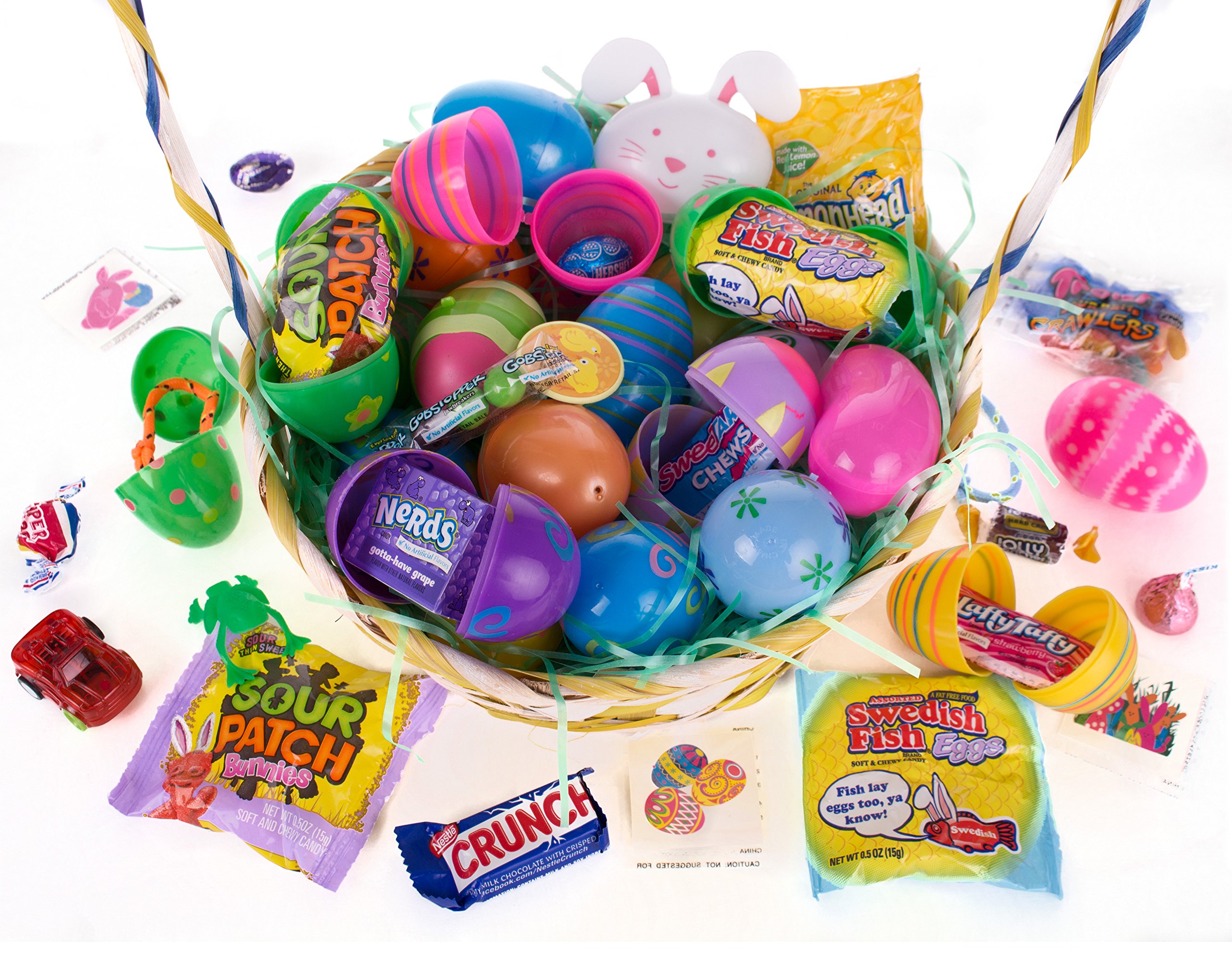 500 Bulk Filled Easter Eggs for Egg Hunt - Assorted Styles with Branded Candy, Chocolate & Toys - Perfect for Easter Parties, School Events & Family Gatherings