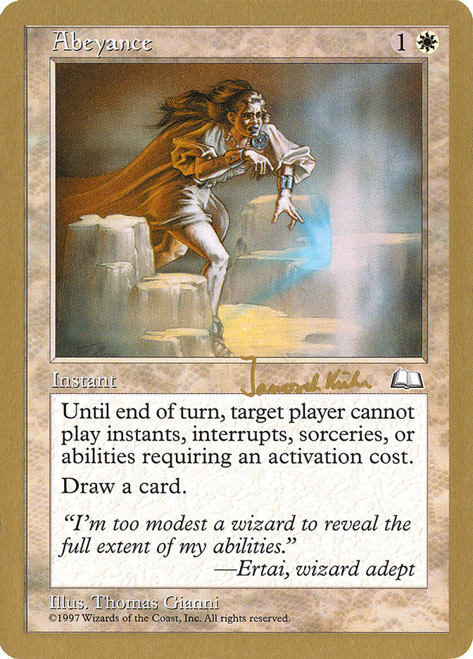 Abeyance by Janosch Kuhn - 1997 World Championship Decks | MTG Magic: The Gathering Collectible Card Game | Perfect for Vintage Deck Building & Competitive Play