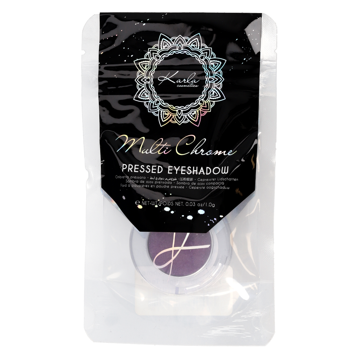 Multi Chrome Pressed Eyeshadow Palette - Night Terror | Long-Lasting Metallic & Shimmer Makeup for Party, Halloween & Special Occasions