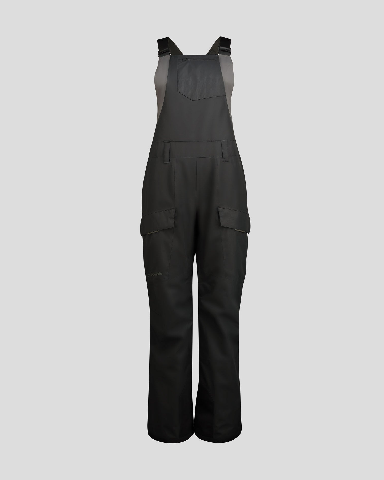 PWDR Days Women's 2-Layer Insulated Bib Overalls - Waterproof Snow Pants for Skiing, Snowboarding & Winter Outdoor Activities (Black Stingray)