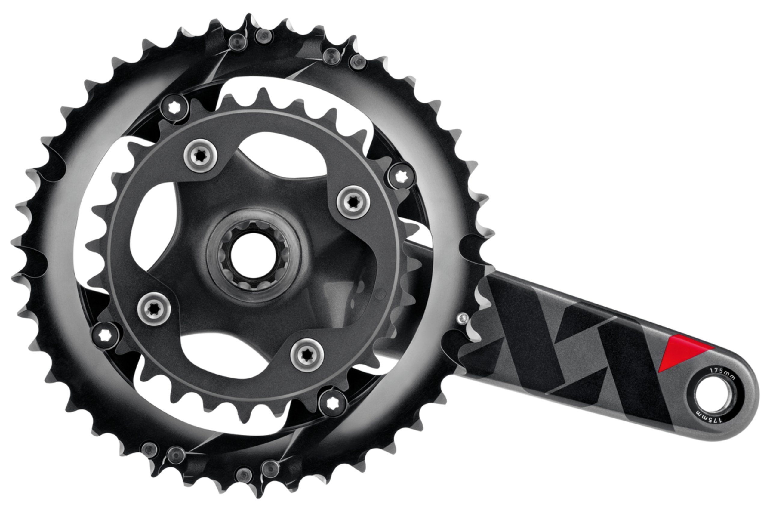 SRAM XX GXP 166 Q-Factor Crankset - No Cups Included - Lightweight Mountain Bike Crankset for High-Performance Cycling & Trail Riding