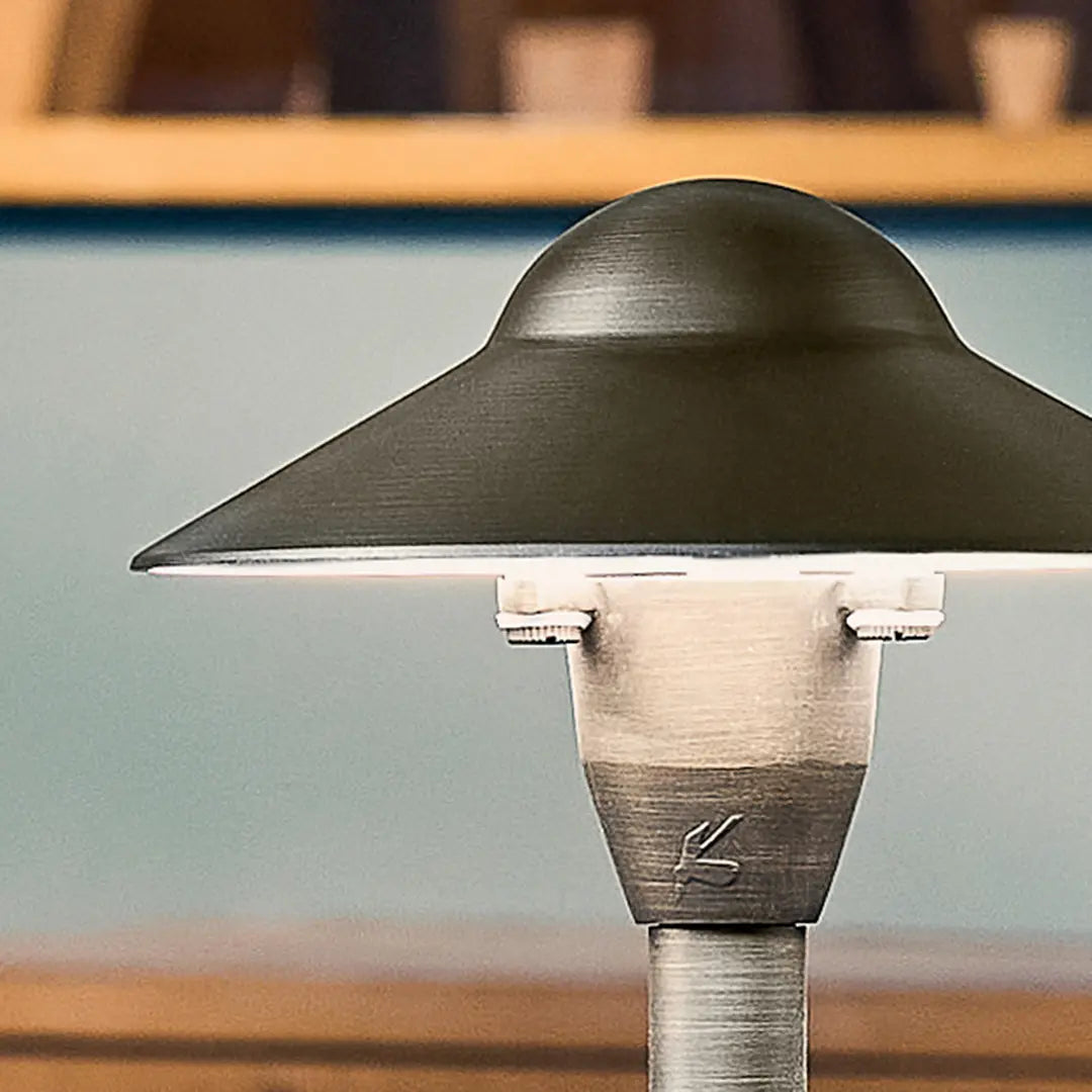 6 Dome Solar Path Light - Weatherproof Outdoor Landscape Lighting for Garden, Walkway, Driveway - Centennial Brass Finish - Perfect for Patio, Yard, and Backyard Decor