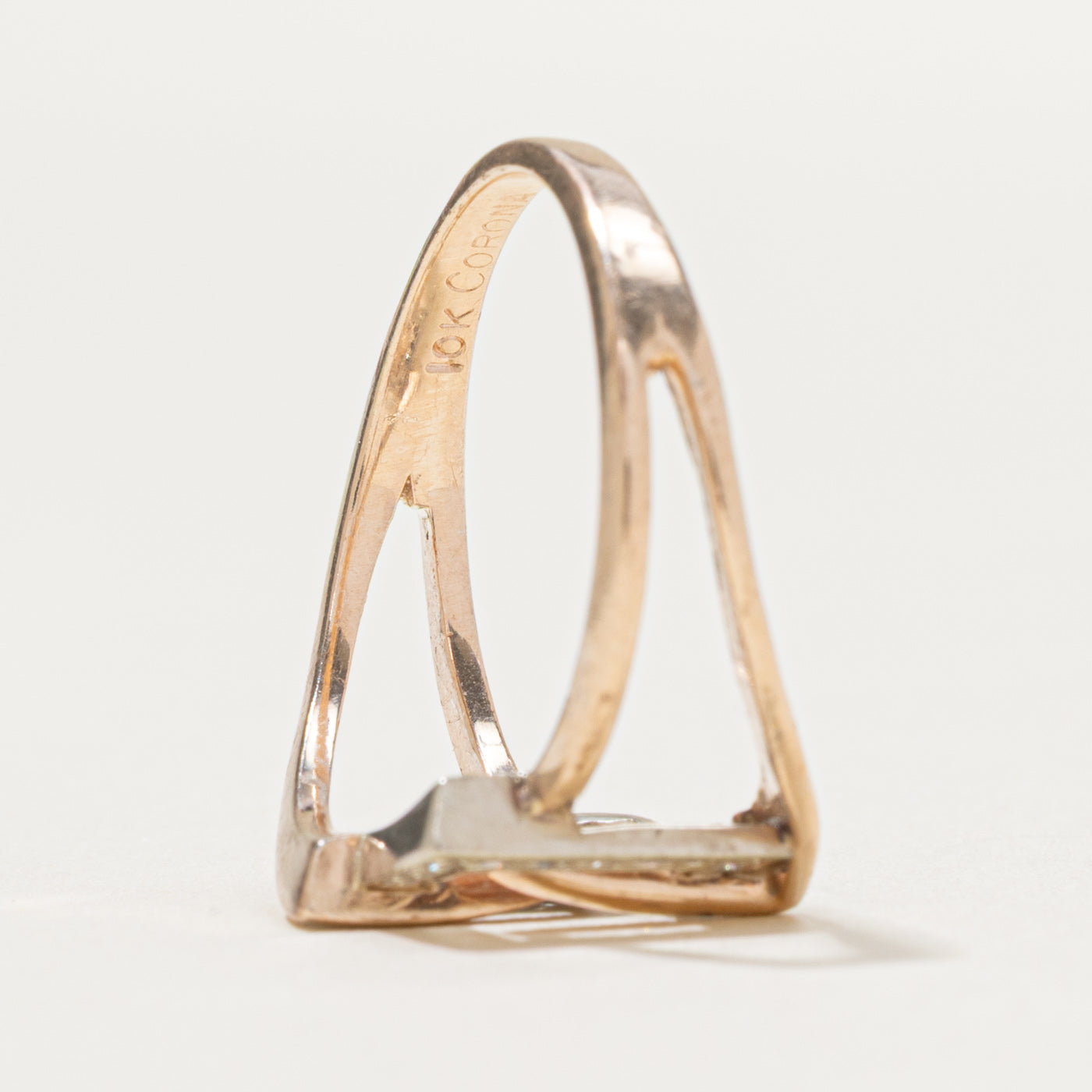 0.14ctw Geometric Diamond Ring for Women - Size 6.75 - Elegant Wedding, Engagement & Anniversary Jewelry Gift