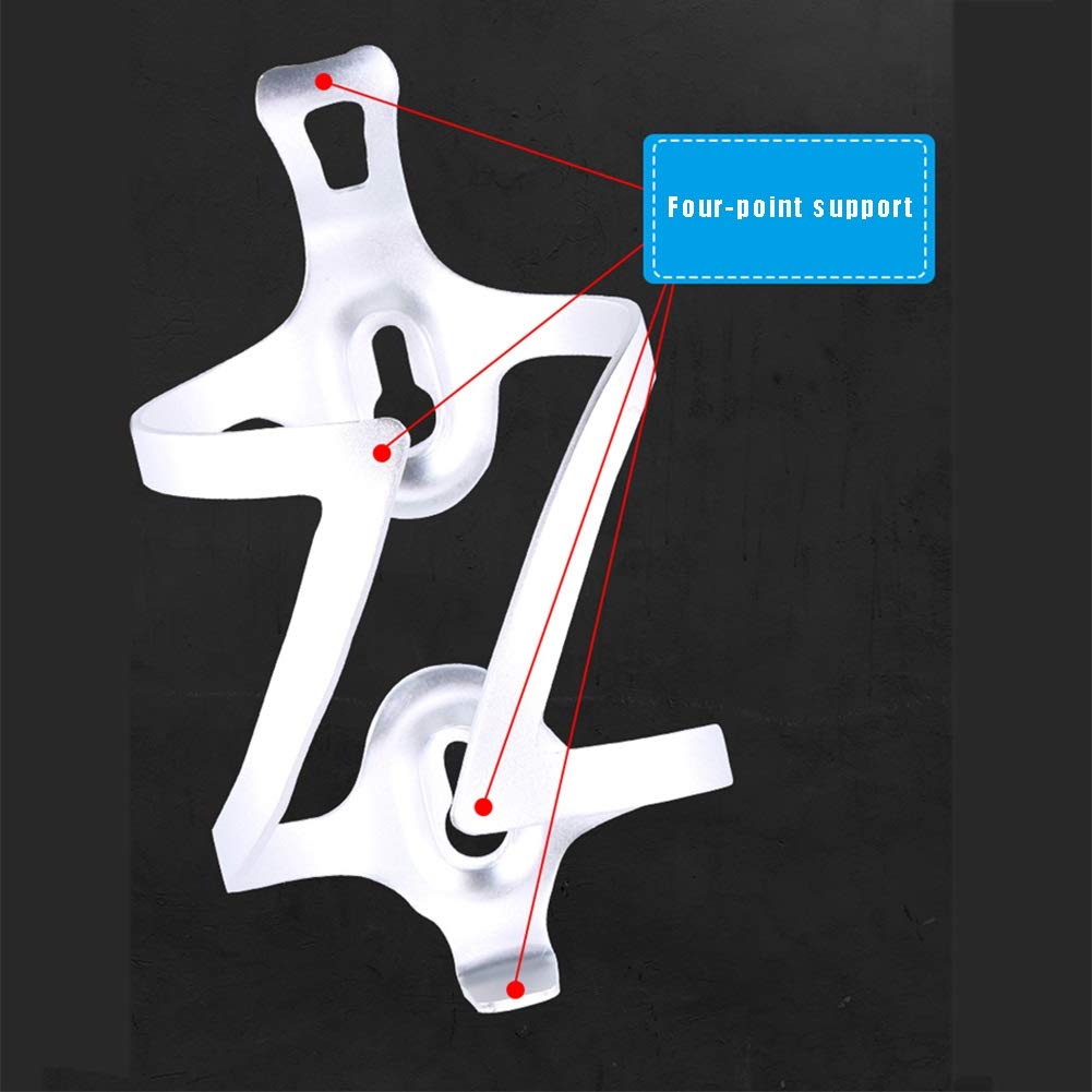 **Aluminum Alloy Bike Water Bottle Cage Holder - Universal Fit for Road, Mountain & Bicycle - Includes Bottle Adapter (Color: D) - Perfect for Cycling, Commuting & Outdoor Adventures**