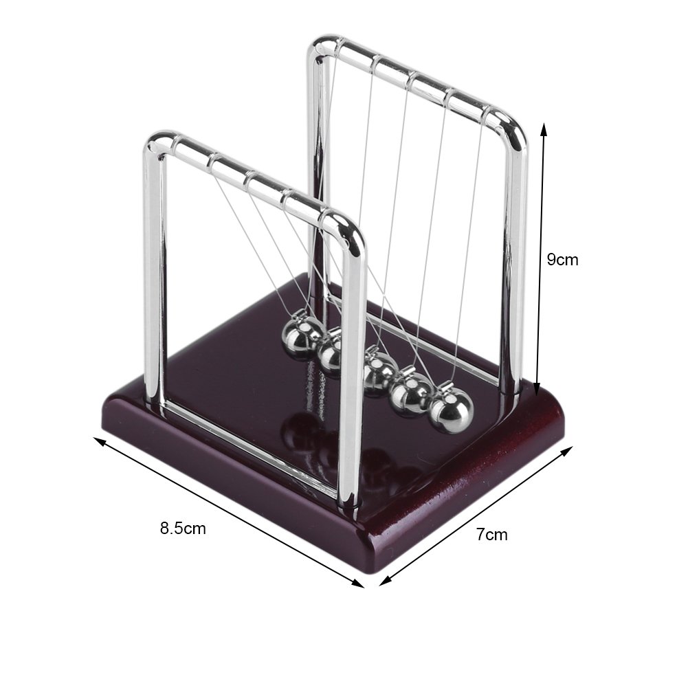 Newton's Cradle Steel Balance Swinging Magnetic Balls - Physics Science Pendulum Desk Toy for Office & Home | Stress Relief Gift for Adults, Science Lovers & Executive Decor | Perfect for Living Room, Study & Work Desk Accessories