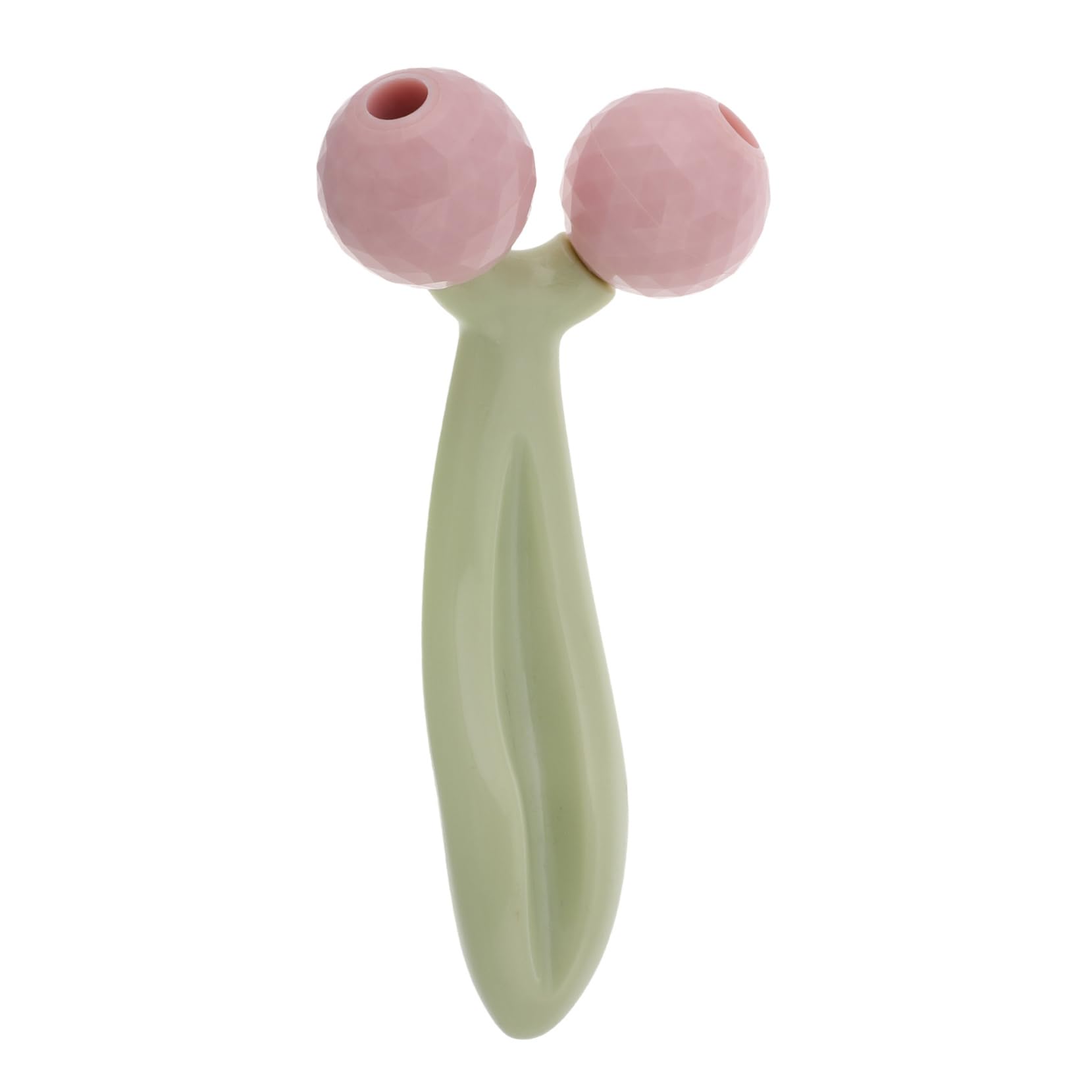 FRCOLOR V-Shaped Handheld Face Roller - 3D Massage Tool for Women's Facial Skincare & Neck Relaxation - Manual Massager for Face, Neck & Jawline Care - Perfect for Home Spa, Travel & Post-Workout Recovery