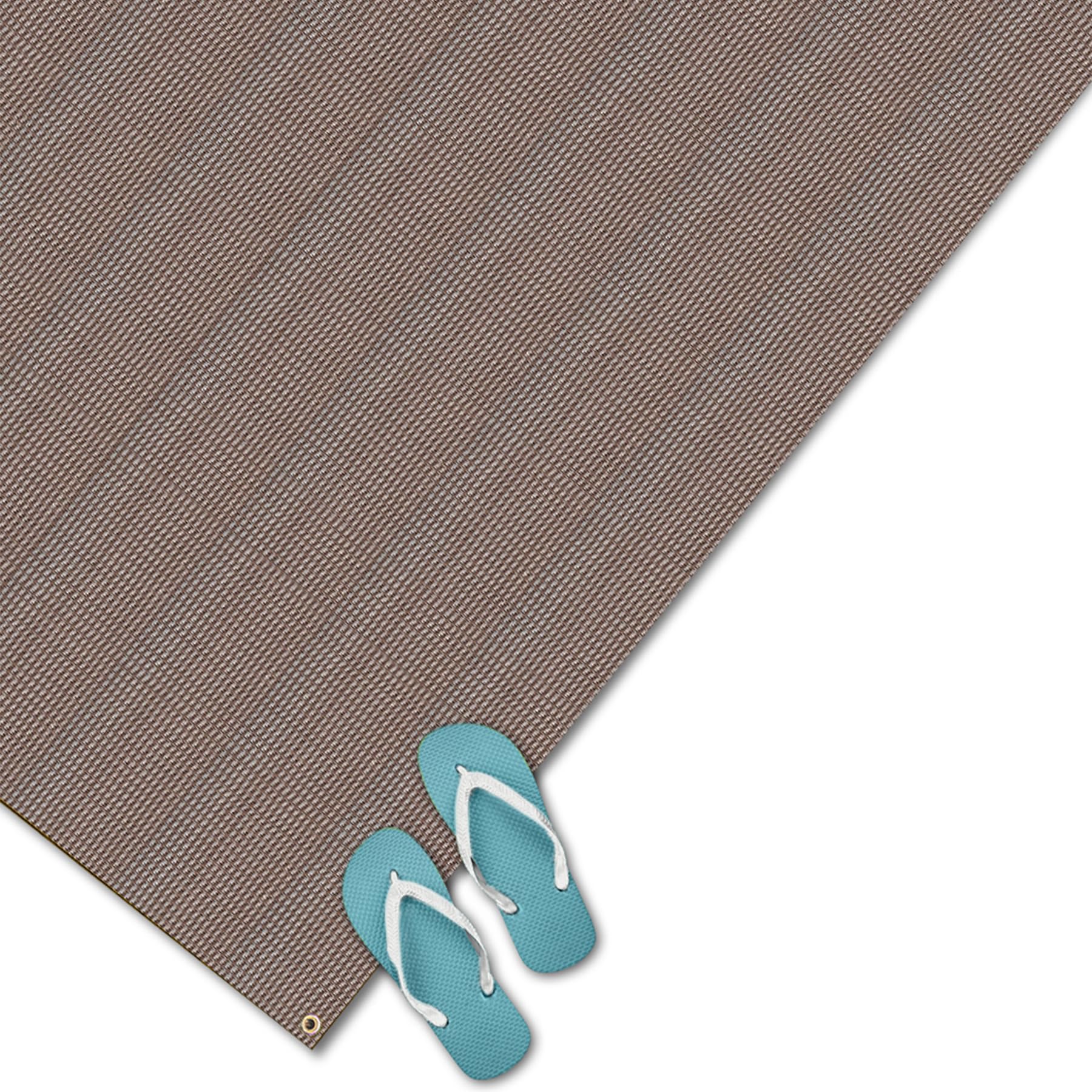 Carefree 180872 Brown 8' x 8' Dura Mat - Heavy Duty Outdoor Floor Mat for Patio, Deck, and Garage - Waterproof, Durable, and Easy to Clean