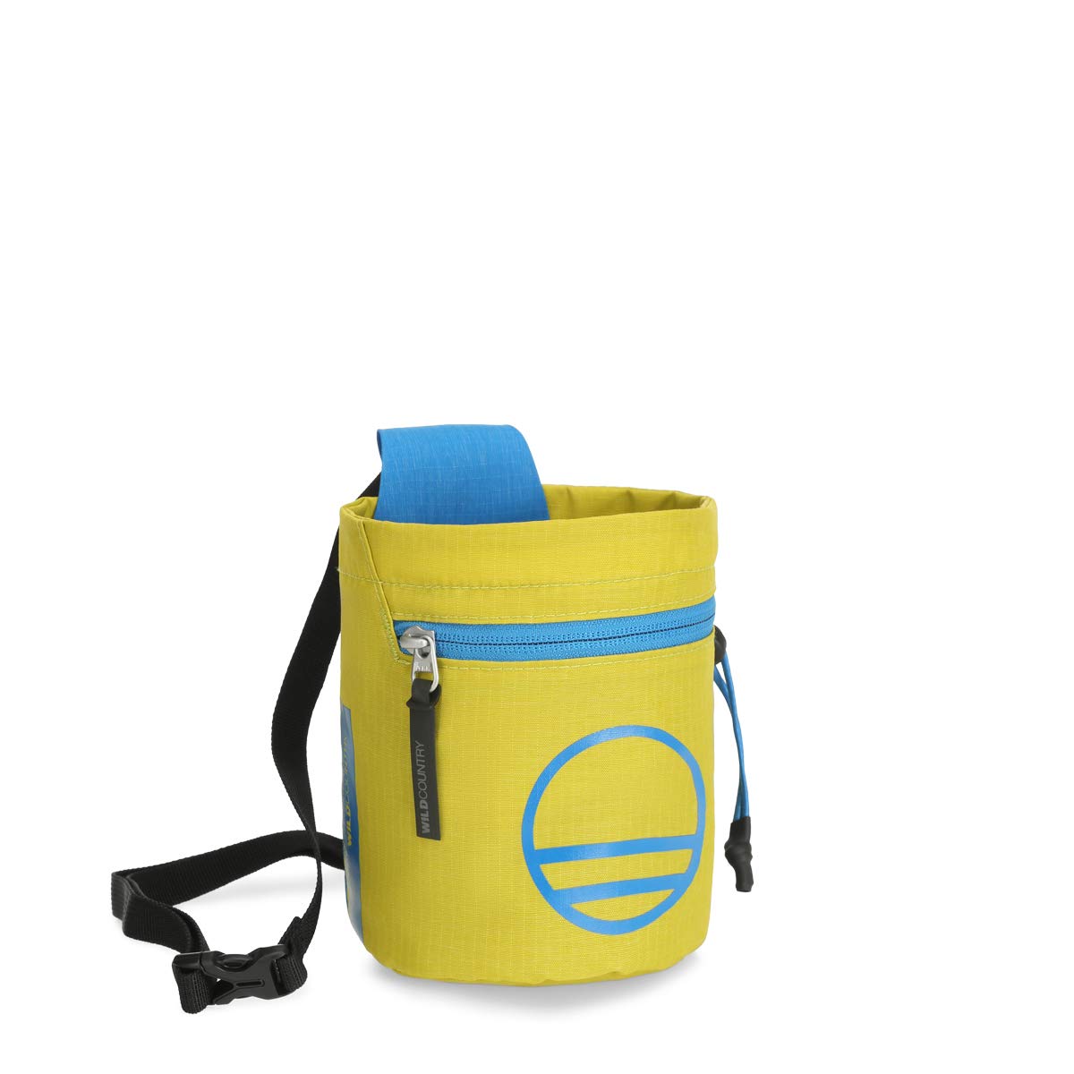 Wild Country Flow Chalk Bag - Citronelle/Detroit Blue | Rock Climbing Chalk Holder for Bouldering & Gym Training | Lightweight & Durable Chalk Pouch for Climbers