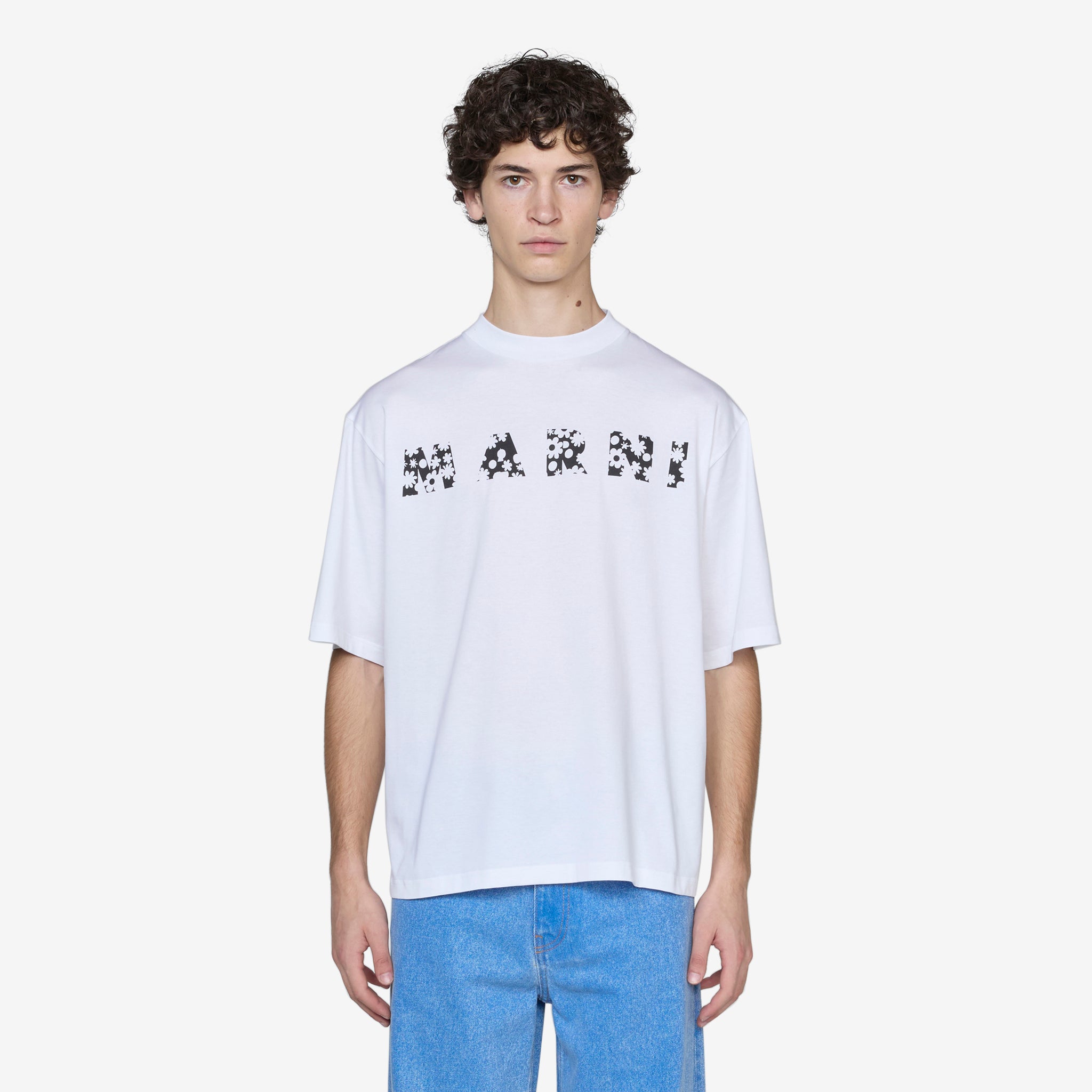 Pop Fields Logo T-Shirt for Women - Lily White Cotton Tee - Casual Wear & Street Style Outfit